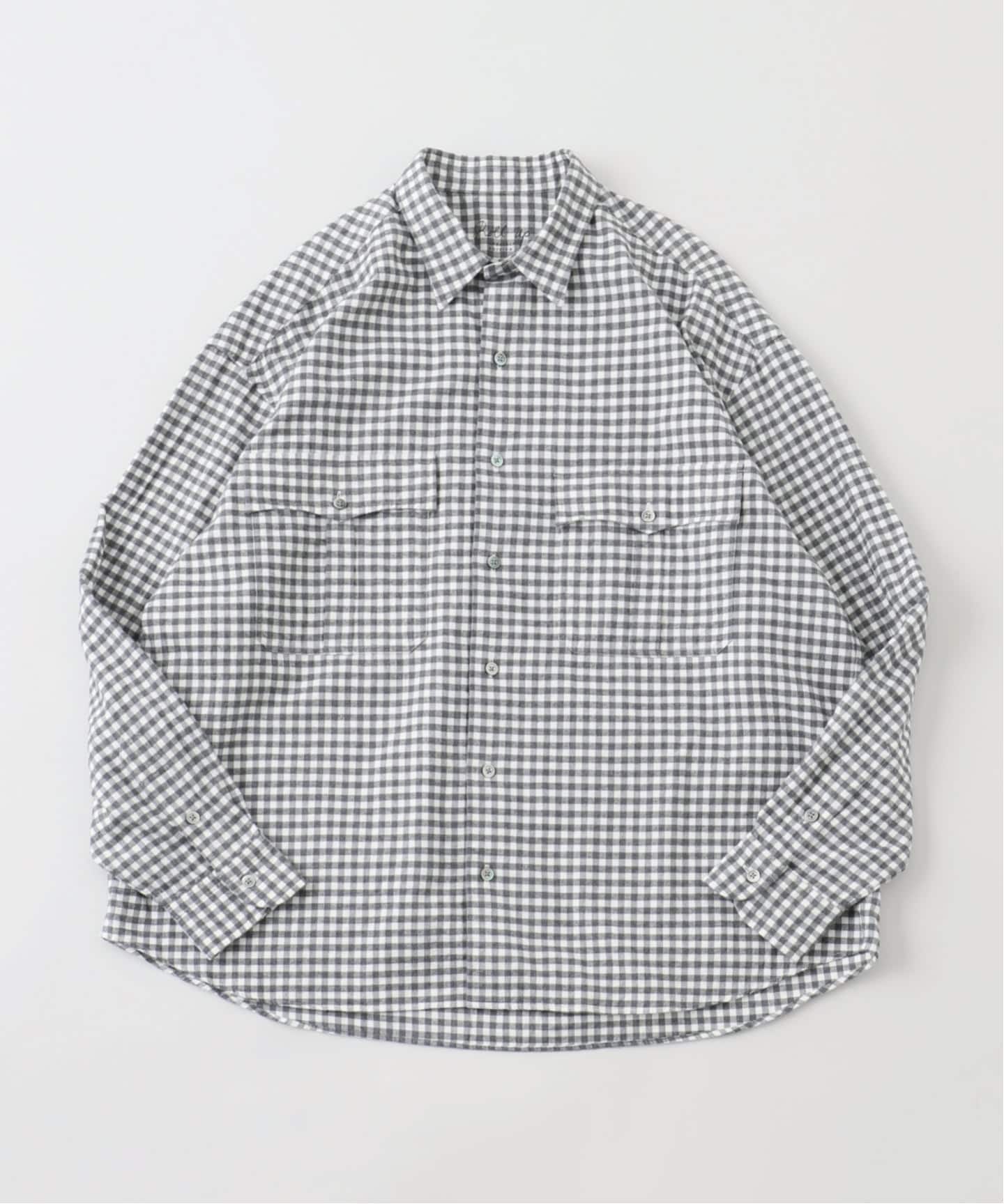 Porter Classic チェックシャツ Lサイズ ROLL UP GINGHAM CHECK SHIRT（ロール アップ ギンガム チェック