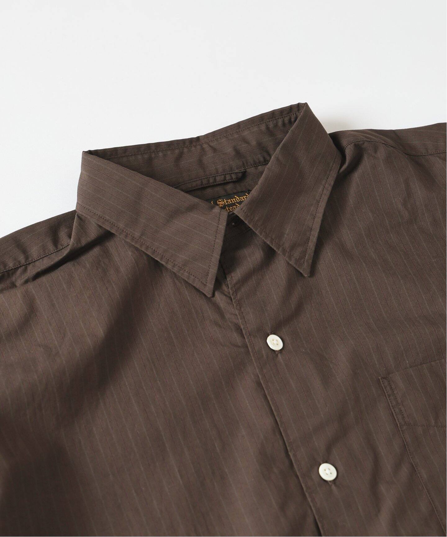 J.S.Homestead / オーバーダイストライプ 2ウェイスリーブシャツ