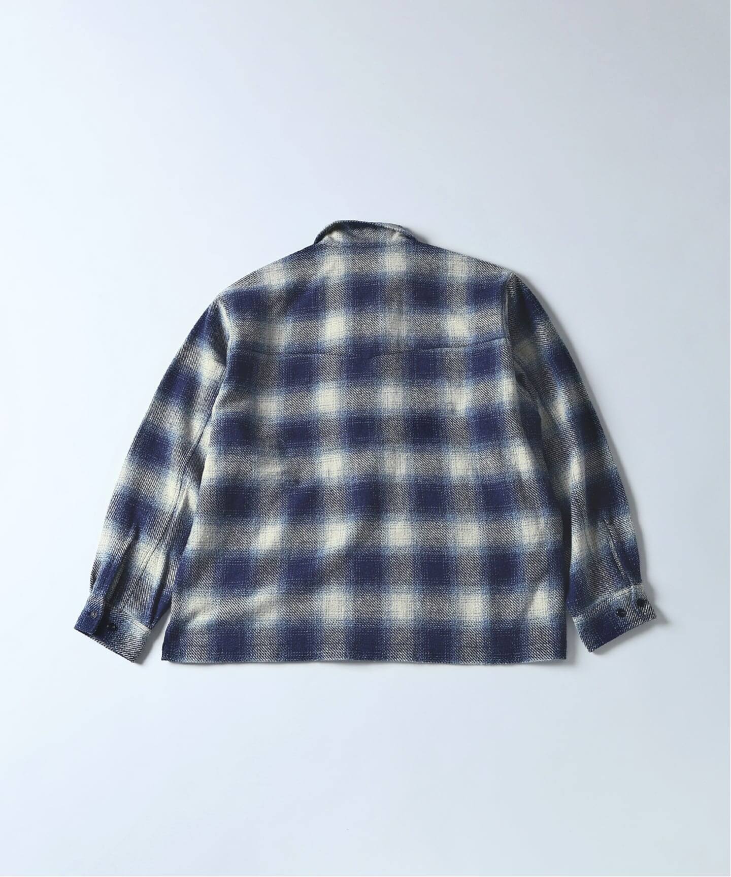 Stead / T/C ネップ オンブレー ジップ アップ シャツ（シャツ