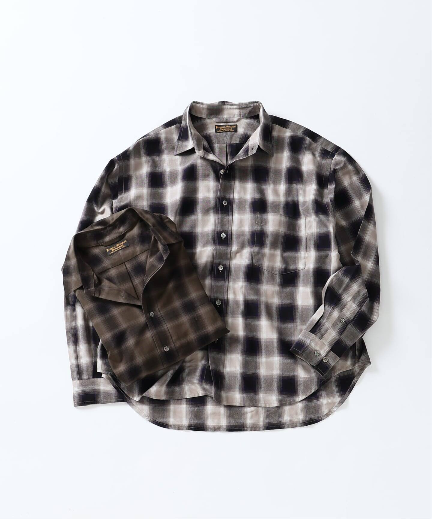 STUSSY×BIG JOHN 】シャドー オンブレ チェックシャツ L STUSSY×BIG