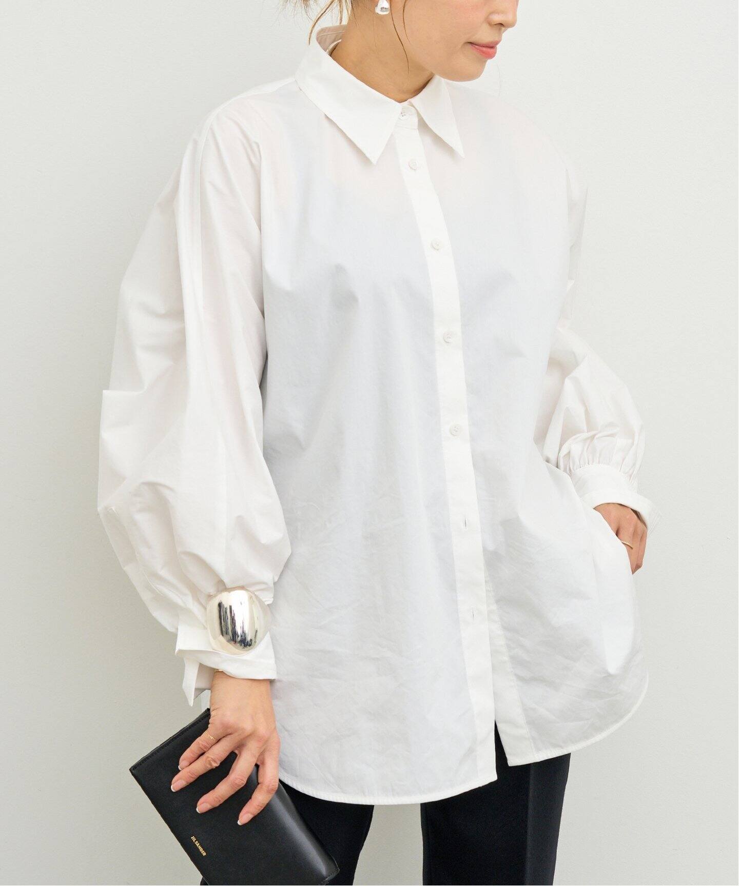 CELERI バルーンスリーブ シャツ（シャツ／ブラウス）｜Deuxieme  