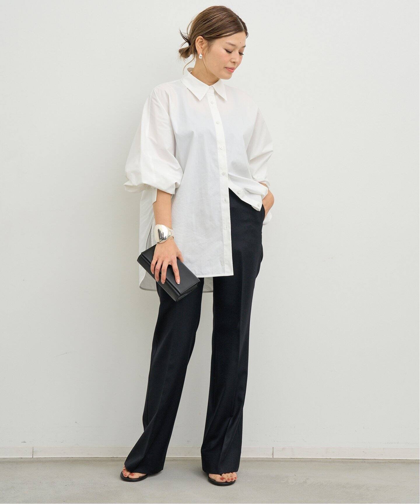 CELERI バルーンスリーブ シャツ（シャツ／ブラウス）｜Deuxieme  