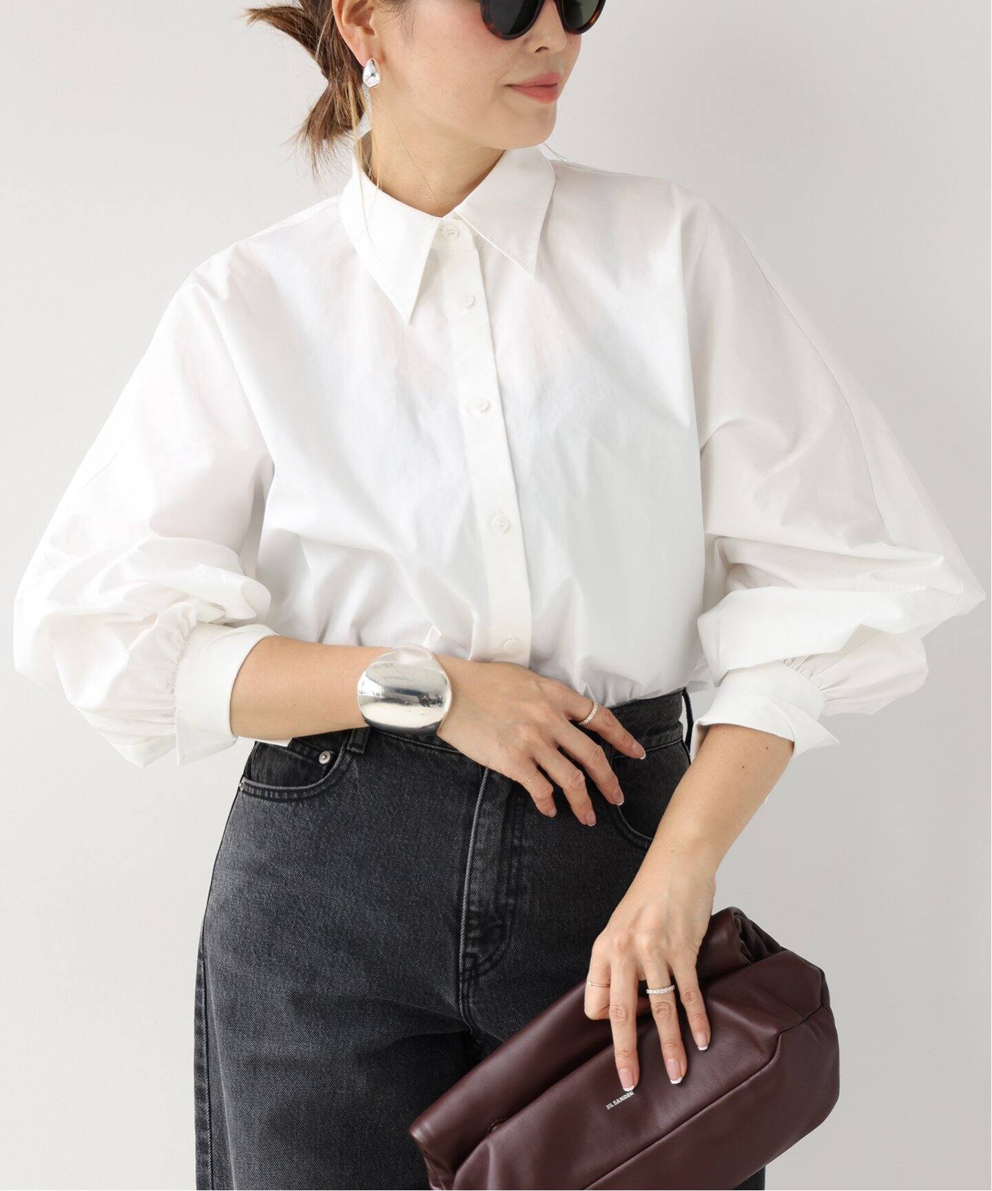 CELERI バルーンスリーブ シャツ（シャツ／ブラウス）｜Deuxieme  