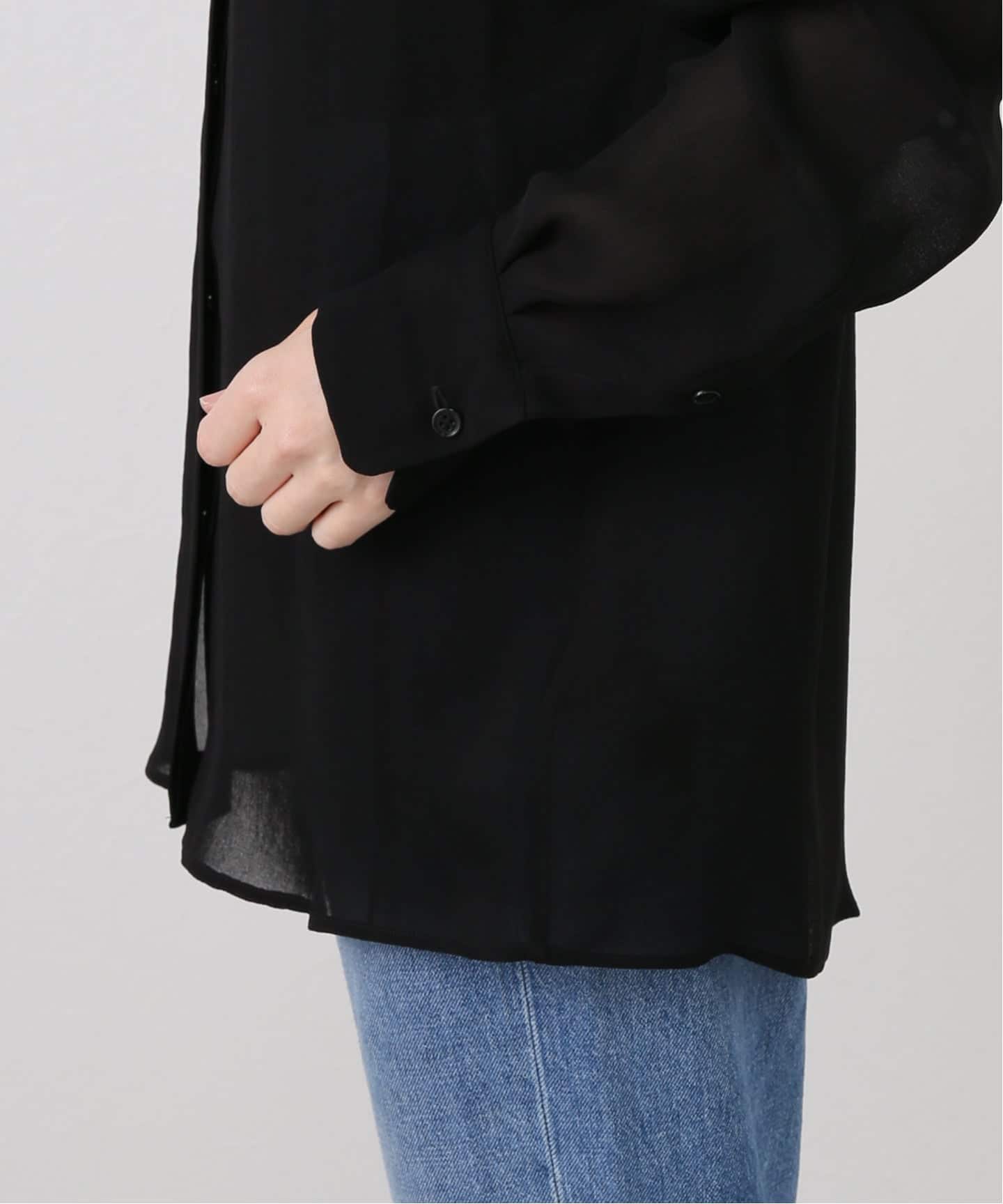 新品　未使用　トリアセシフォンシャツ トリアセ シフォン シャツ（シャツ/ブラウス）｜Deuxieme Classe