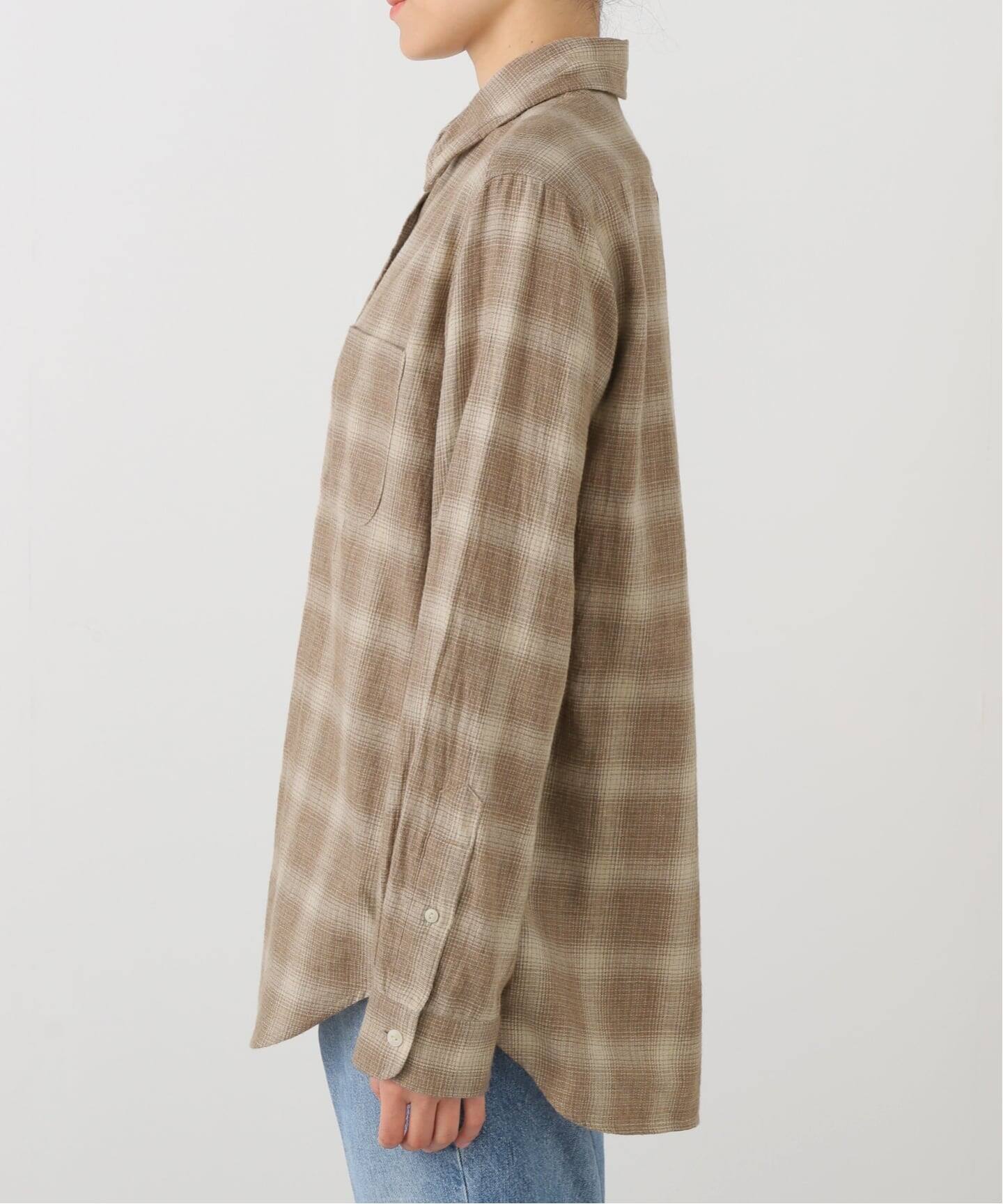 WASHED フランネル シャツ（シャツ／ブラウス）｜Deuxieme