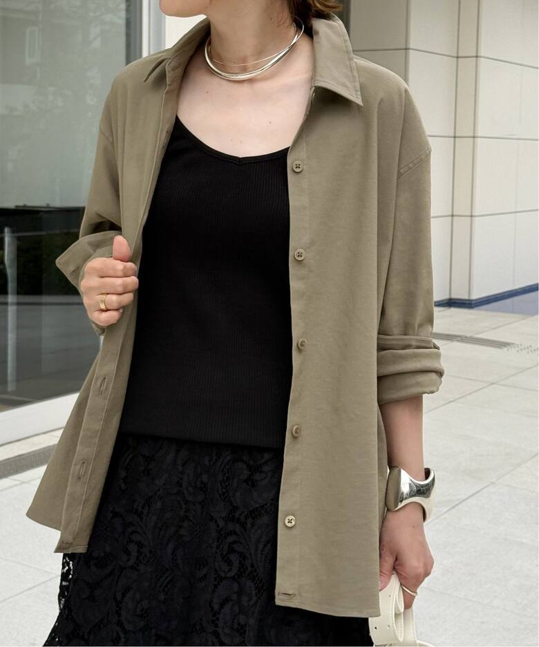 STRETCH TWILL CACHE シャツ（シャツ／ブラウス）｜Deuxieme Classe  