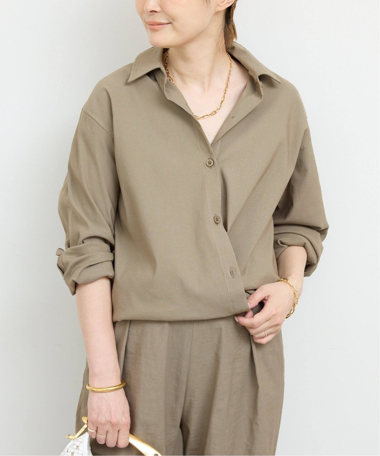 STRETCH TWILL CACHE シャツ（シャツ／ブラウス）｜Deuxieme Classe 