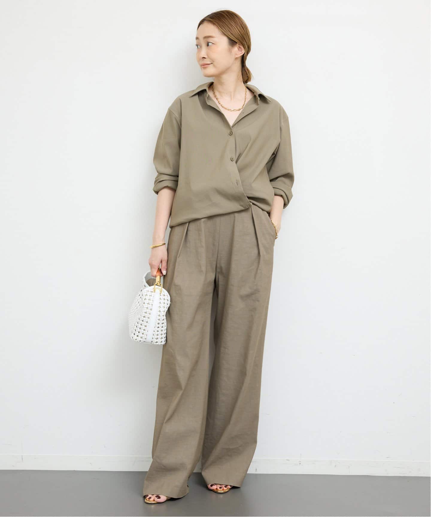 【再入荷】 stretch DeuxiemeClasse twill SH cache トップス