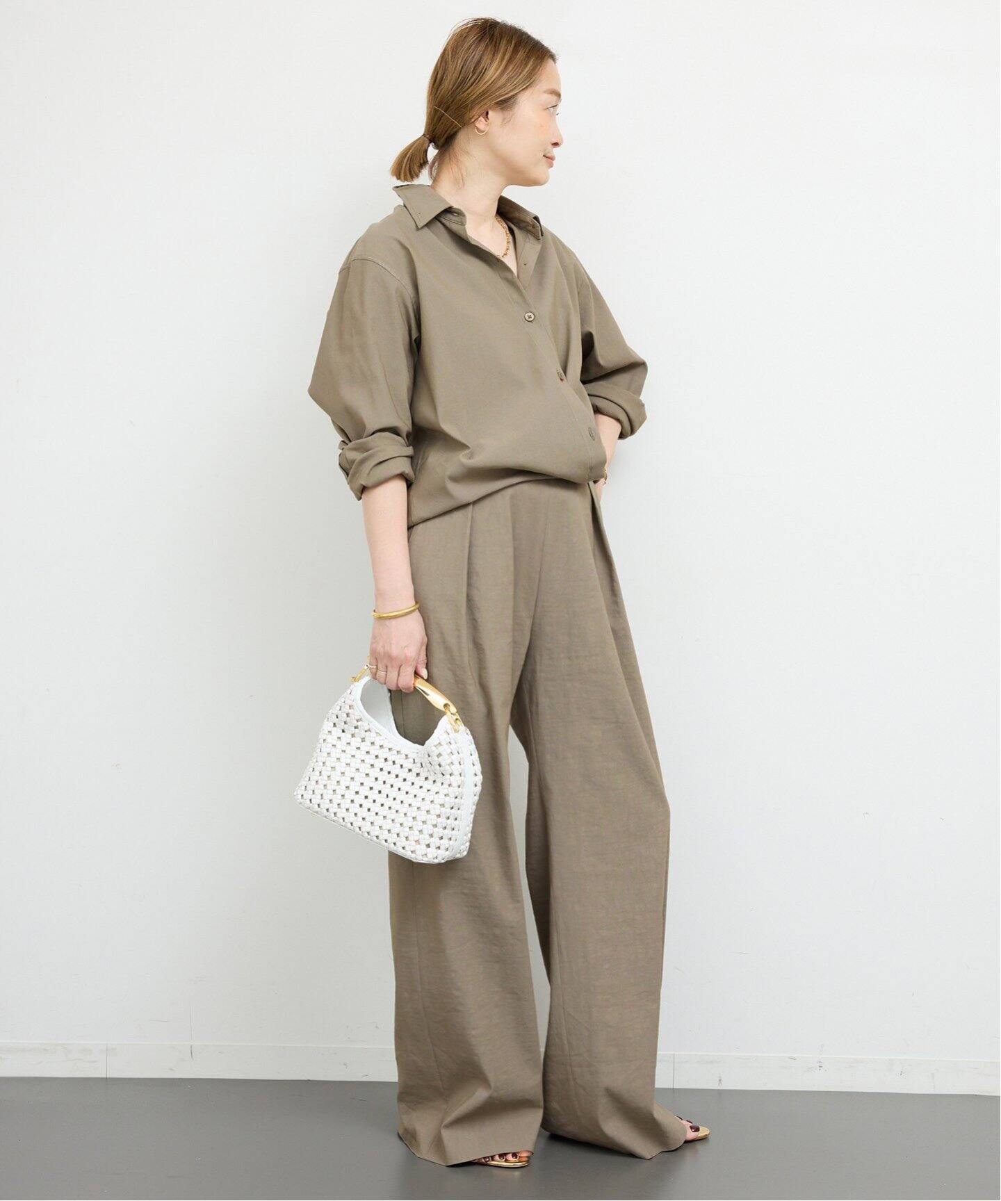 STRETCH TWILL CACHE シャツ（シャツ／ブラウス）｜Deuxieme