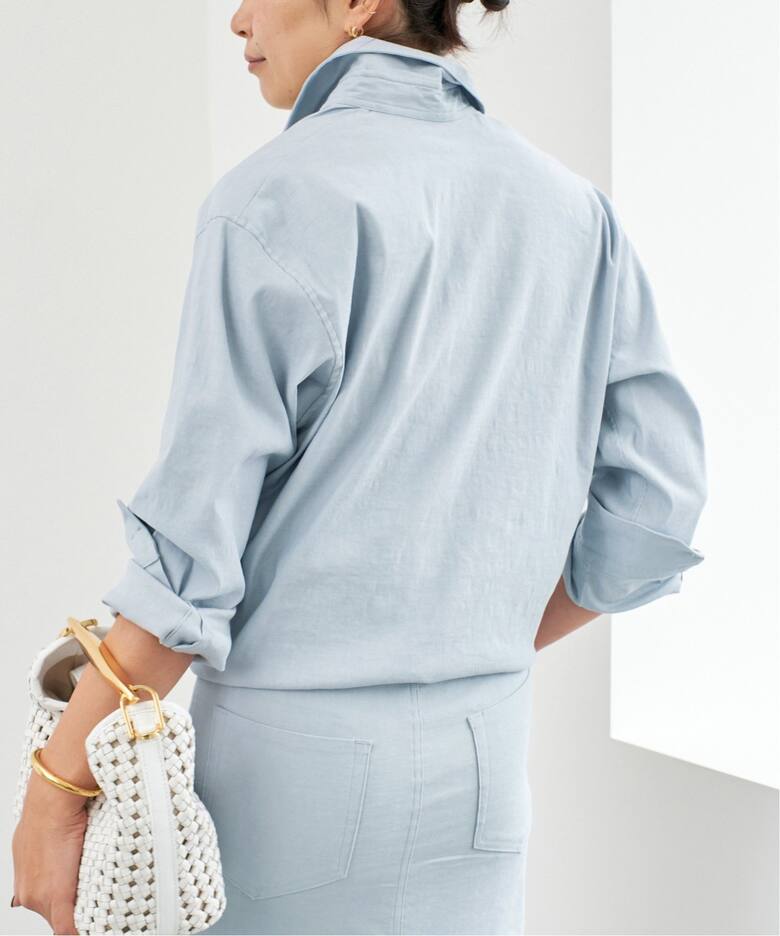 STRETCH TWILL CACHE シャツ（シャツ／ブラウス）｜Deuxieme Classe  