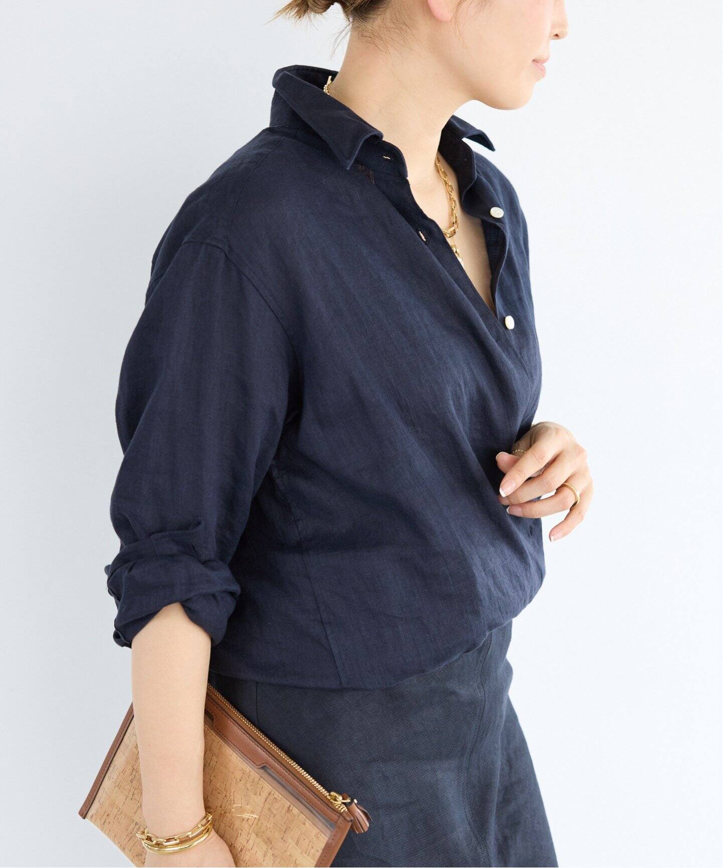 LINEN WASH CACHE シャツ（シャツ／ブラウス）｜Deuxieme Classe