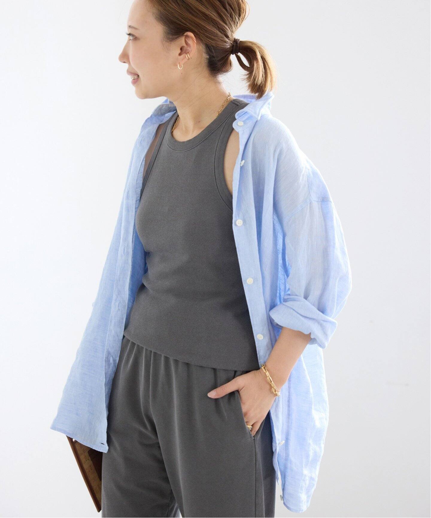 LINEN WASH CACHE シャツ（シャツ／ブラウス）｜Deuxieme Classe