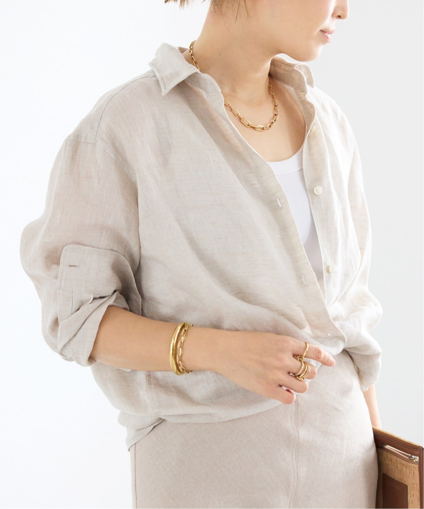 追加 LINEN WASH CACHE シャツ（シャツ／ブラウス）｜Deuxieme Classe