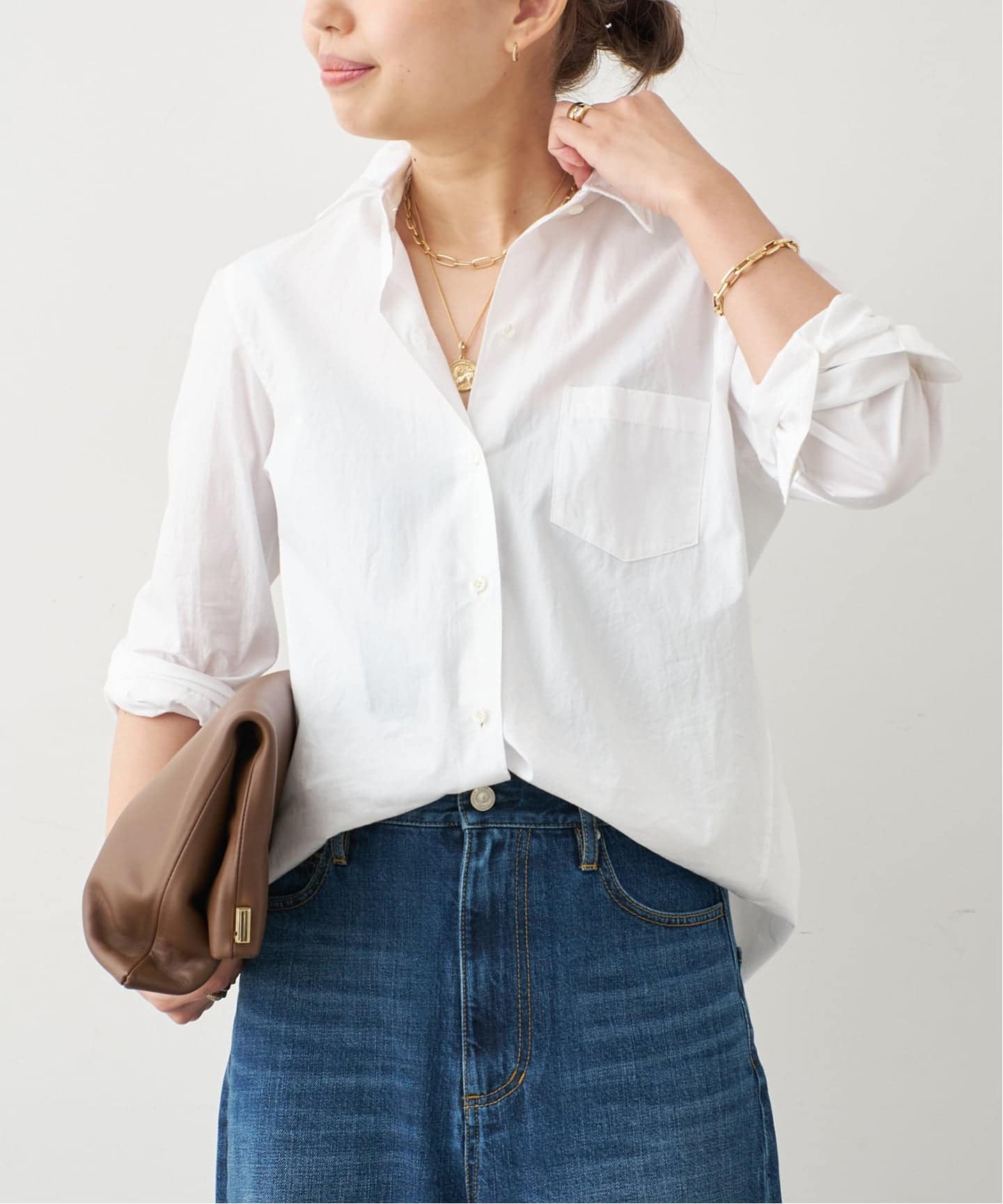 Deuxieme Classe ☆リネンウォッシュシャツ　襟ワイヤー Deuxieme Classe（ドゥーズィエムクラス）の「LINEN ワイヤー