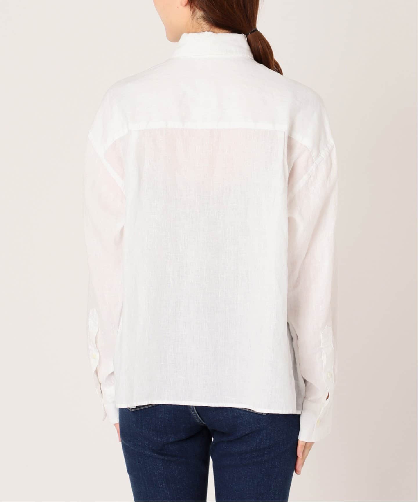 Deuxieme Classe linenシャツ ホワイト Linen シャツ（シャツ／ブラウス）｜Deuxieme Classe