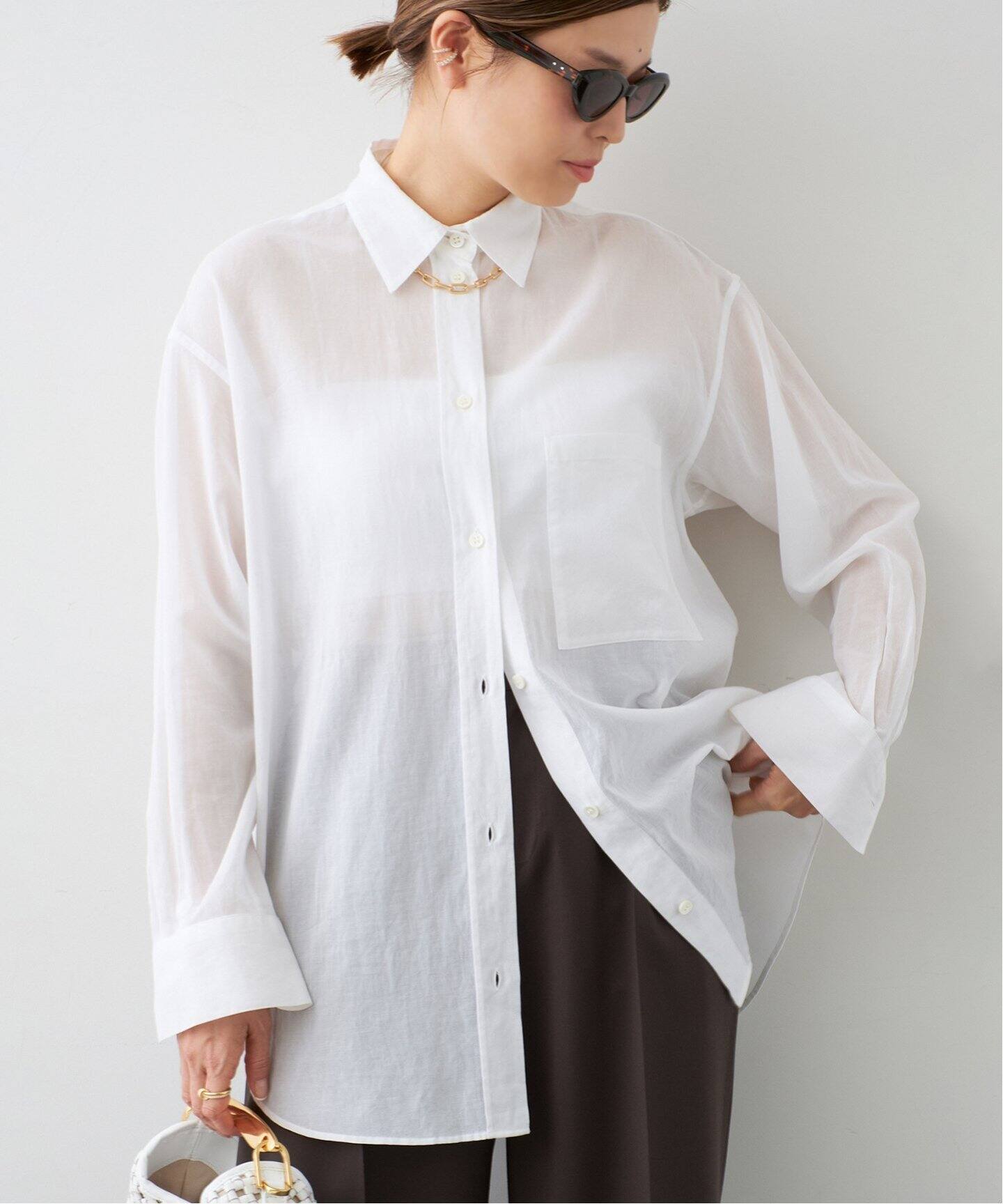 Minimal Sheer シャツ（シャツ／ブラウス）｜Deuxieme Classe 