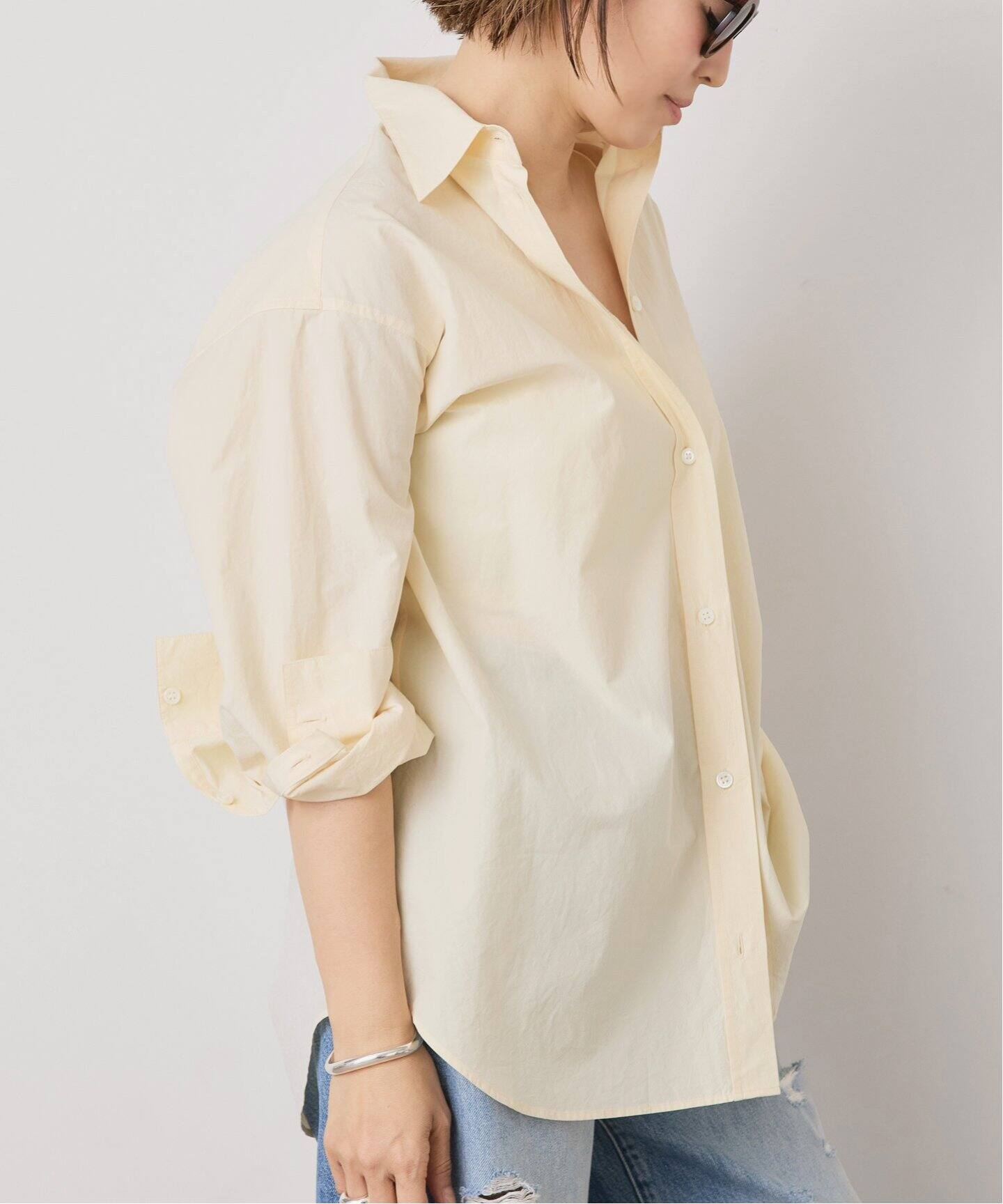 EVERYDAY I LIKE. Camille シャツ　ライトイエロー EVERYDAY I LIKE. Camille シャツ ライトイエロー - メルカリ