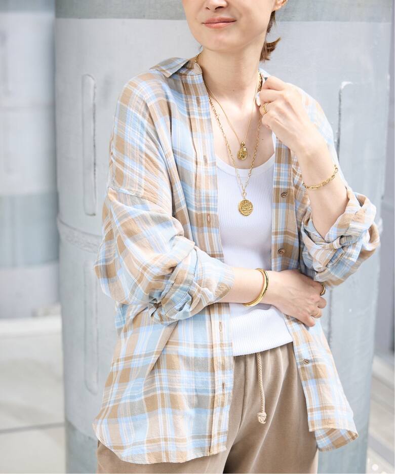 Vi/Li Check Wash シャツ（シャツ／ブラウス）｜Deuxieme Classe  