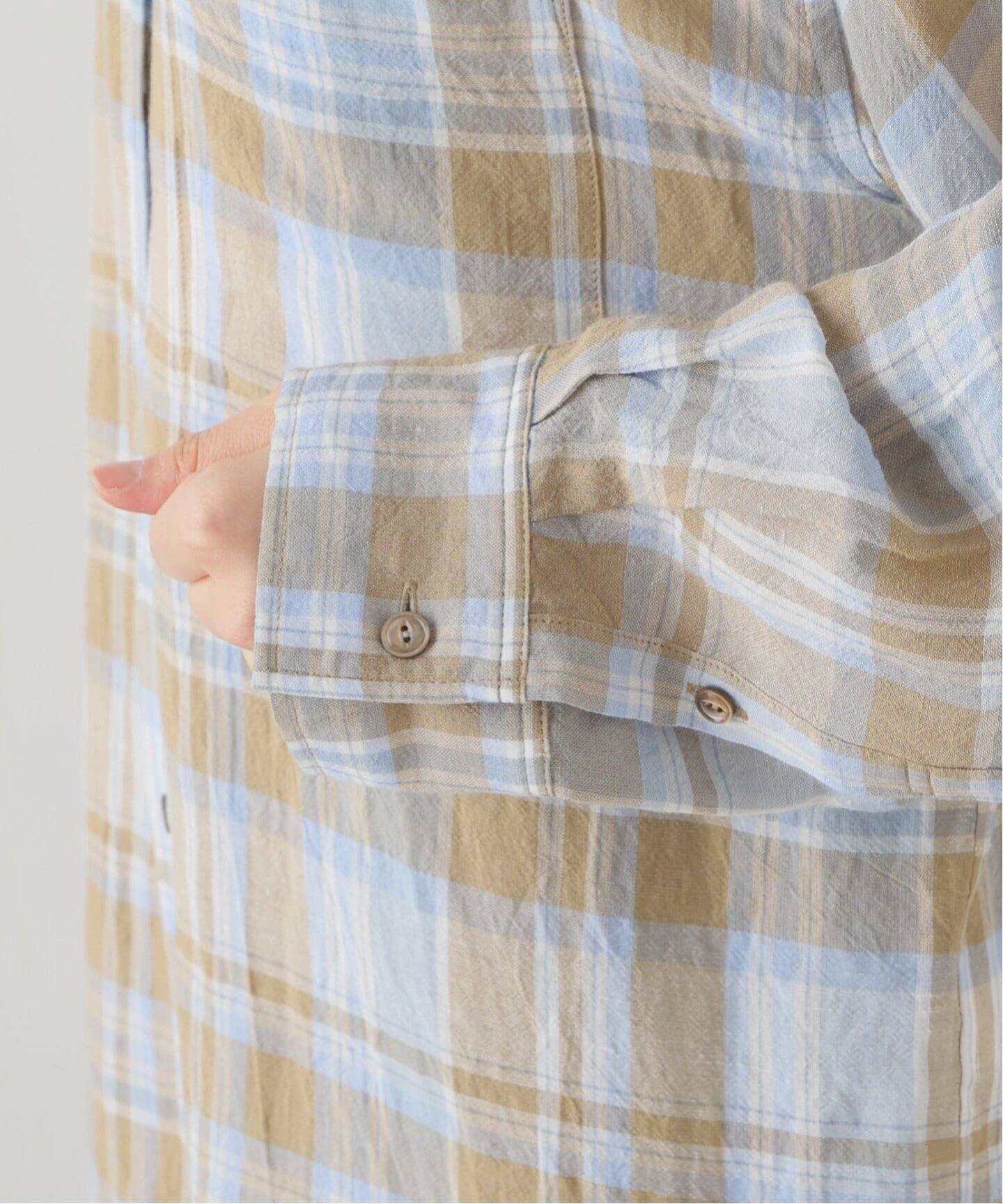 Deuxieme Classe Vi/Li Check Wash シャツ 