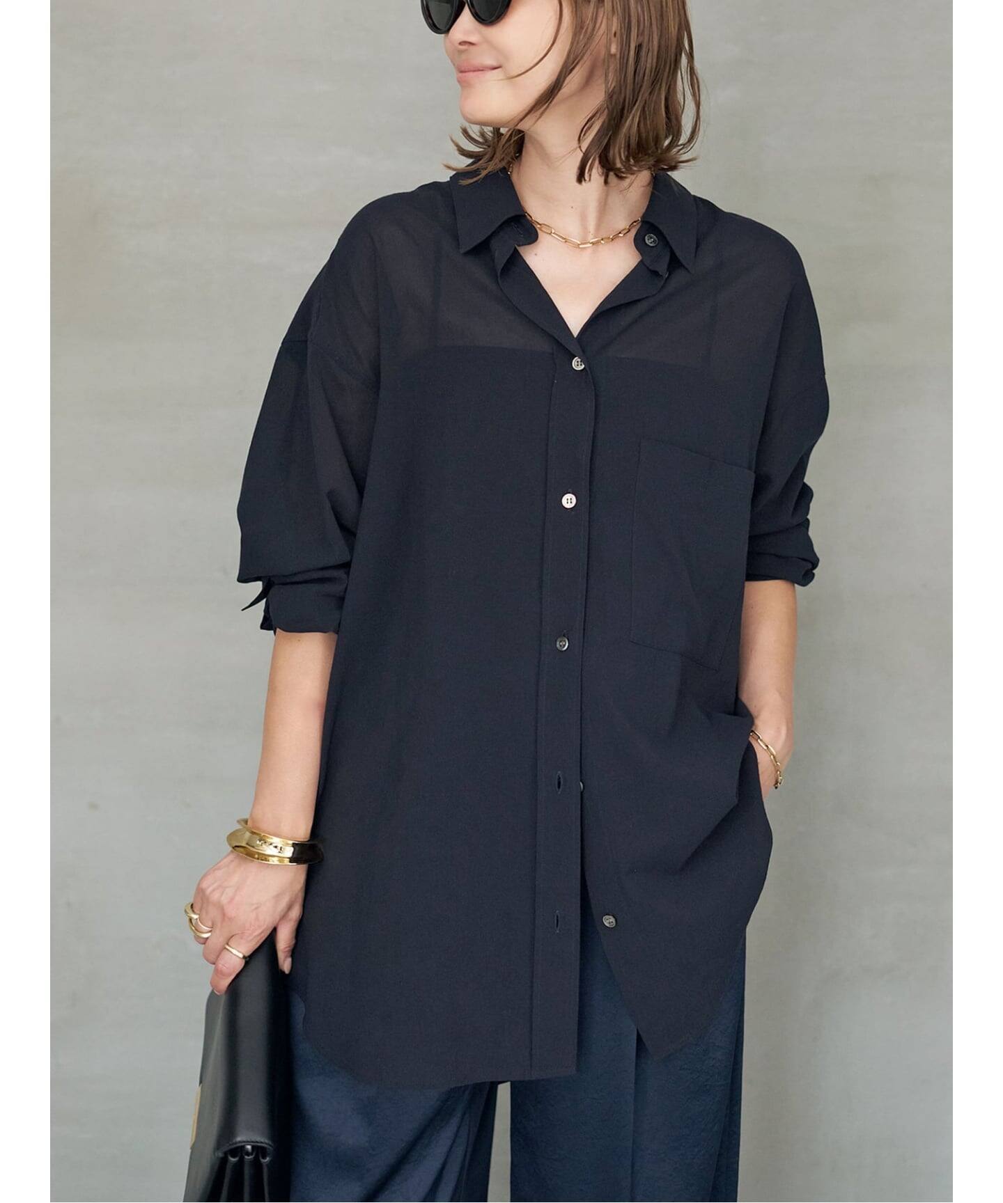 Cotton Sheer Wash シャツ（シャツ／ブラウス）｜Deuxieme