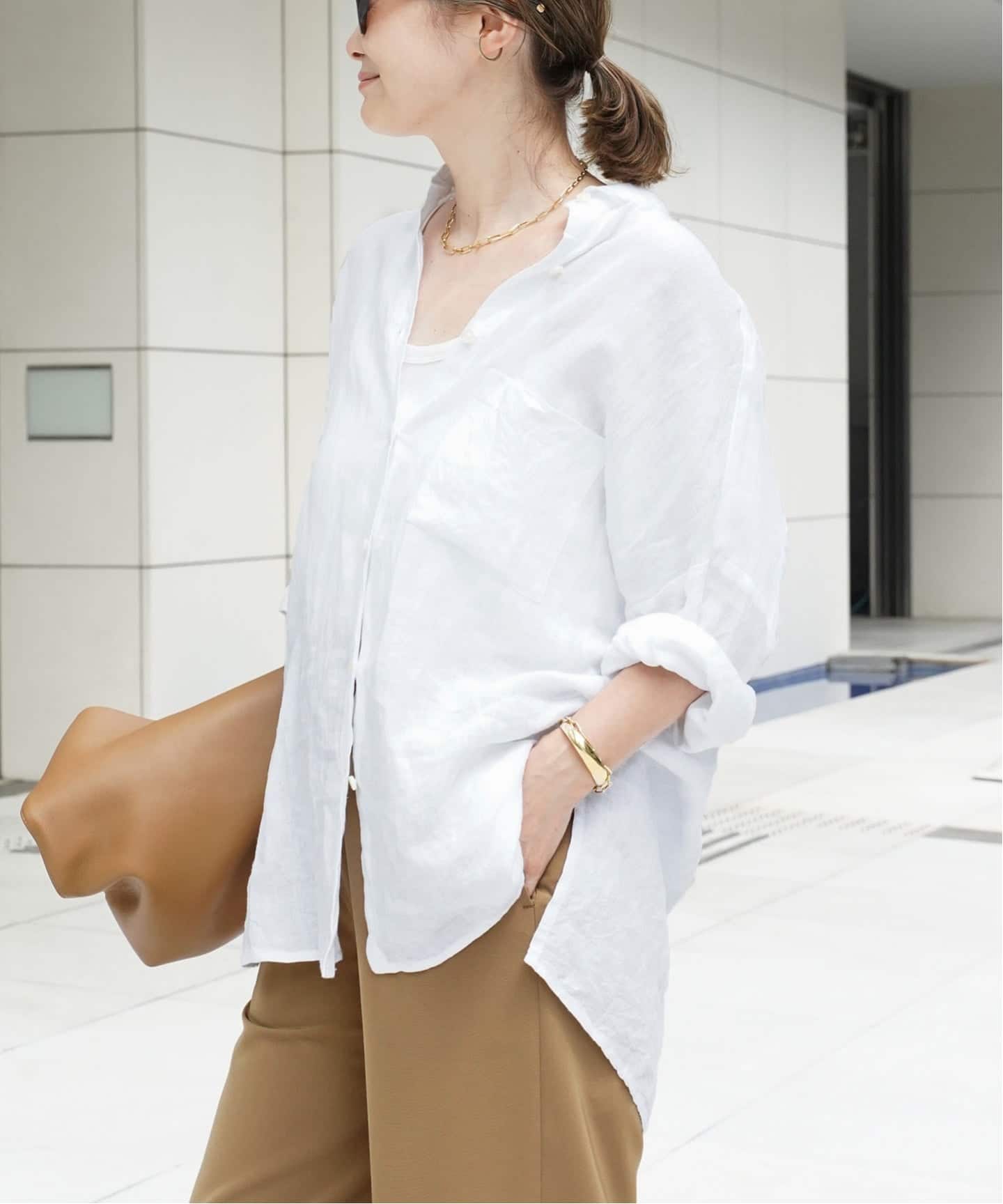 New Linen ワイドシャツ（シャツ／ブラウス）｜Deuxieme Classe