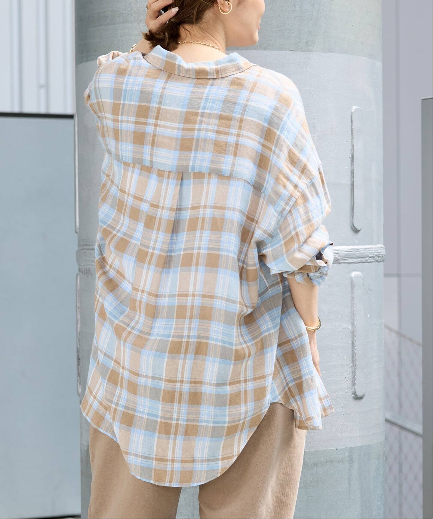 追加 Vi/Li Check Wash シャツ（シャツ／ブラウス）｜Deuxieme Classe 