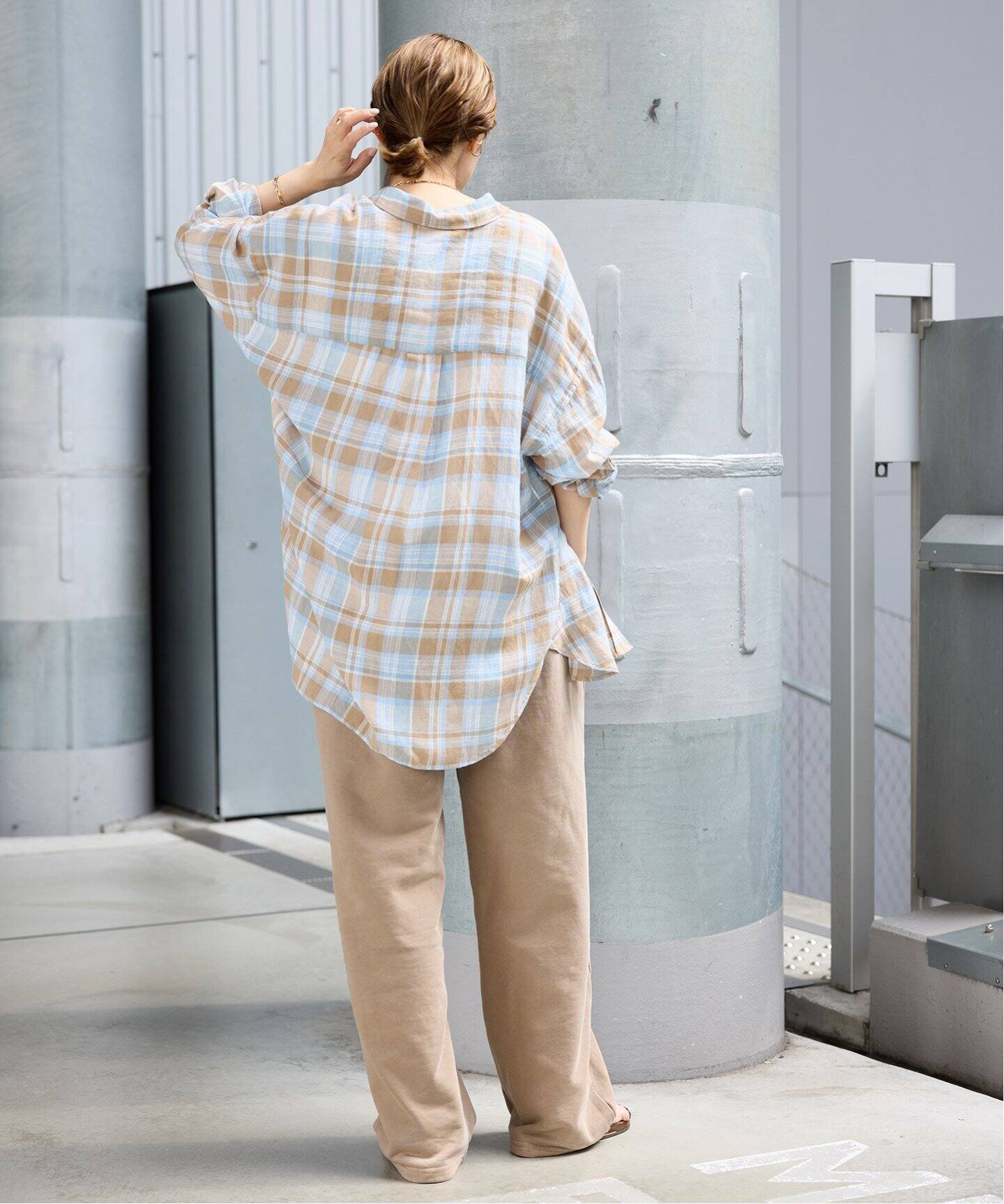 予約》追加 Vi/Li Check Wash シャツ（シャツ／ブラウス