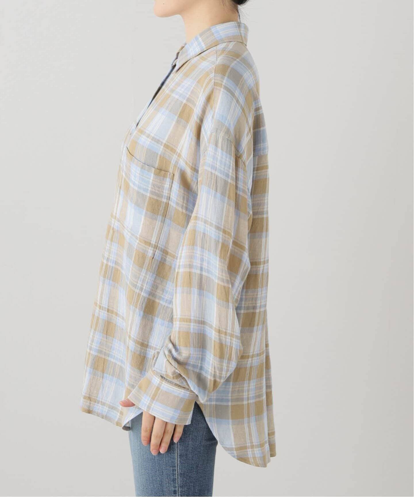 ドゥーズィエムクラス　Vi/Li Check Wash シャツ 予約》追加 Vi/Li Check Wash シャツ（シャツ／ブラウス