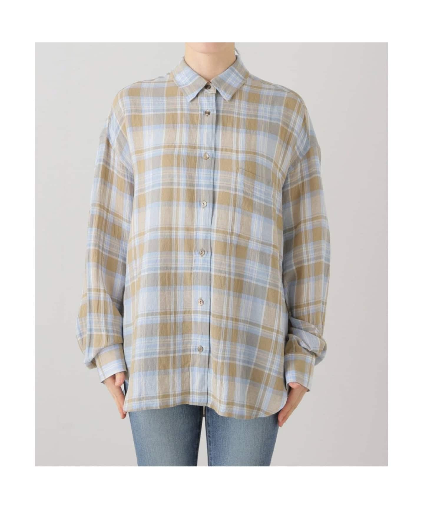 追加 Vi/Li Check Wash シャツ（シャツ／ブラウス）｜Deuxieme Classe