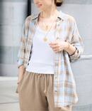 追加 Vi/Li Check Wash シャツ