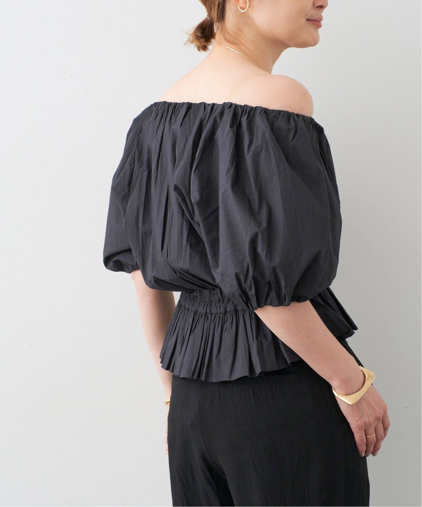 MERLETTE/マーレット】Scoop Neck Blouse（シャツ／ブラウス 