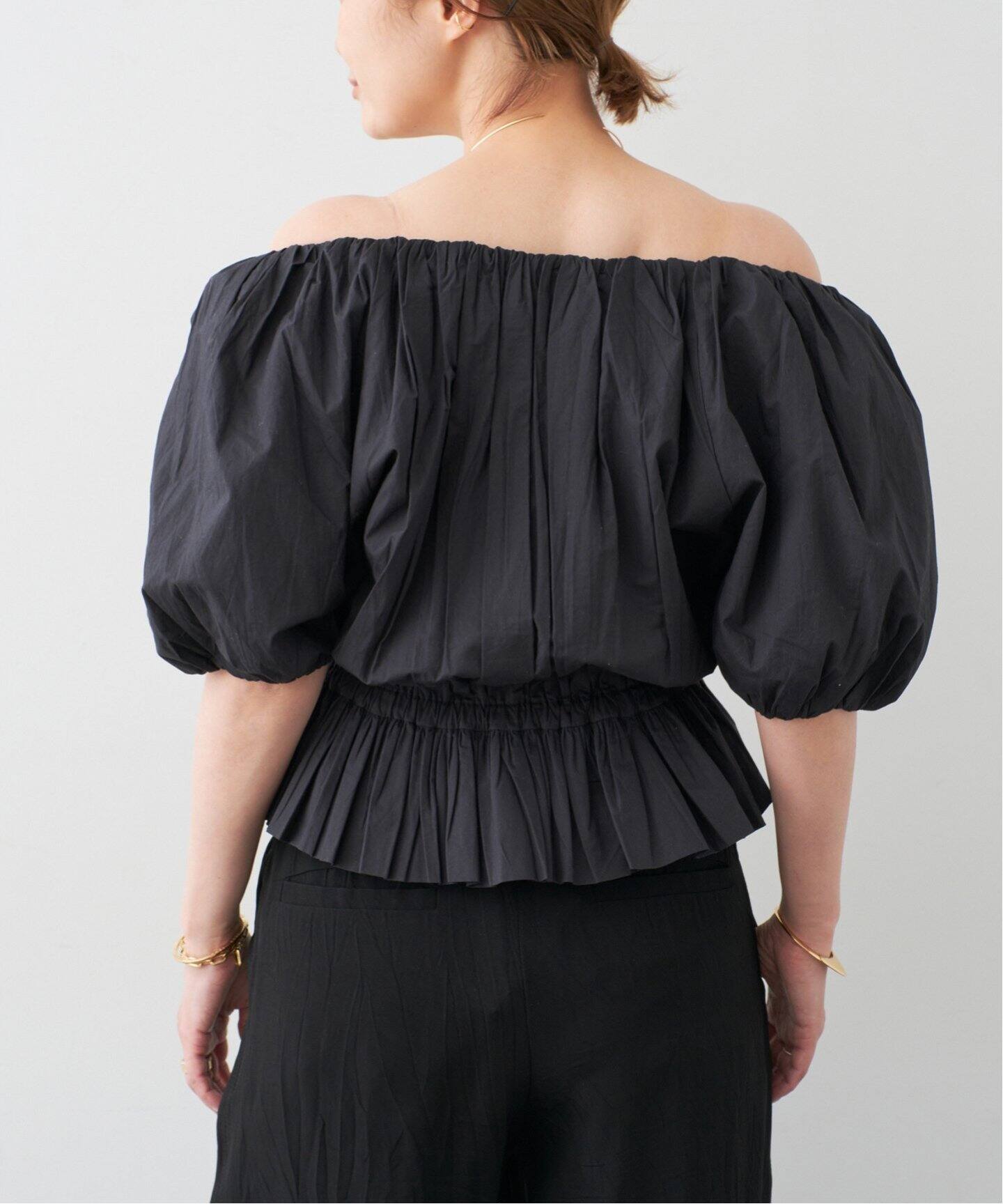 MERLETTE/マーレット】Scoop Neck Blouse（シャツ／ブラウス 