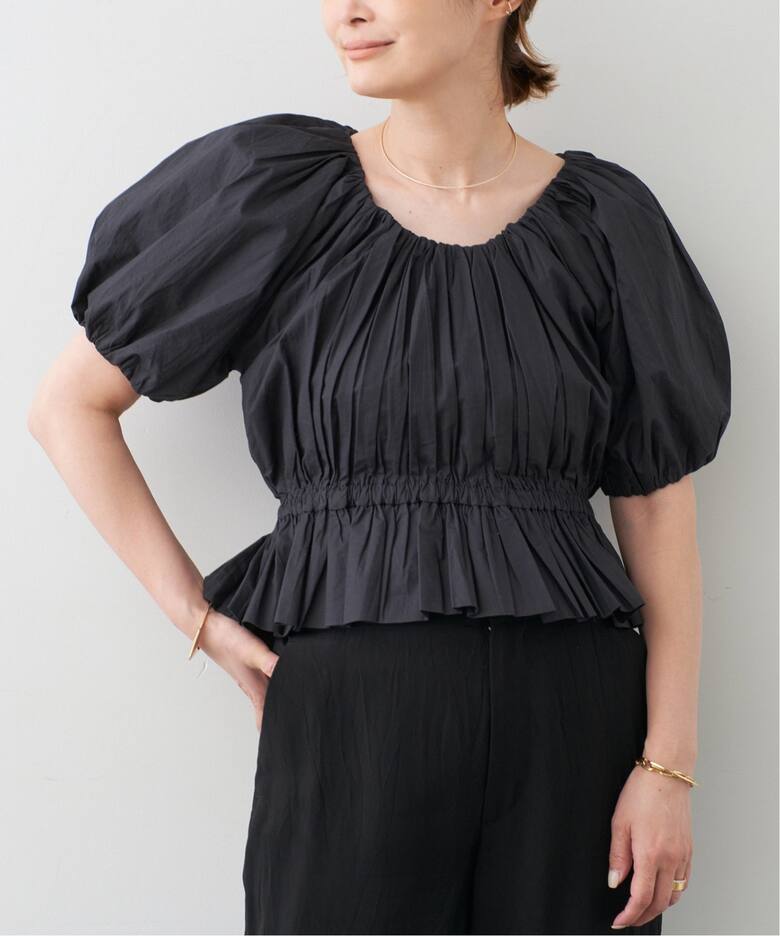 MERLETTE/マーレット】Scoop Neck Blouse（シャツ／ブラウス 