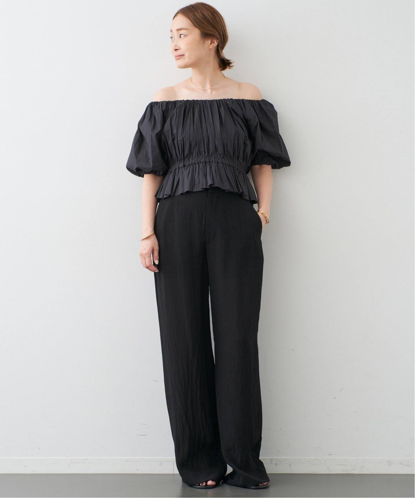 MERLETTE/マーレット】Scoop Neck Blouse（シャツ／ブラウス 