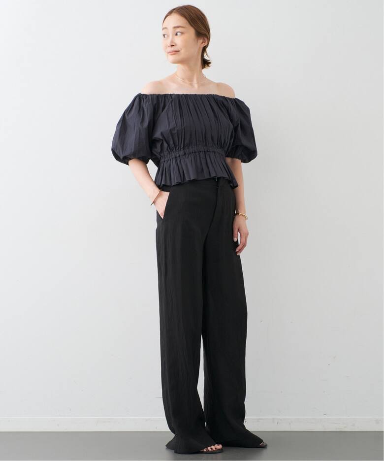 MERLETTE/マーレット】Scoop Neck Blouse（シャツ／ブラウス 