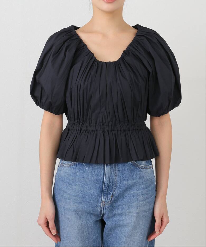 MERLETTE/マーレット】Scoop Neck Blouse（シャツ／ブラウス 