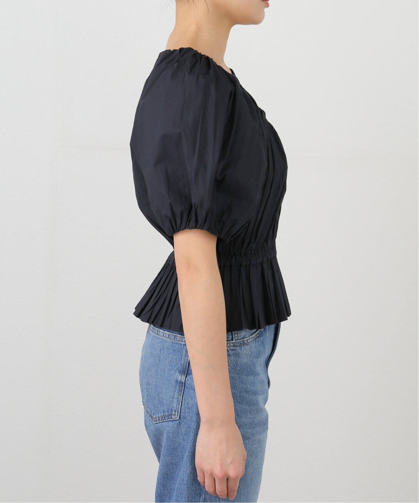 MERLETTE/マーレット】Scoop Neck Blouse（シャツ／ブラウス 