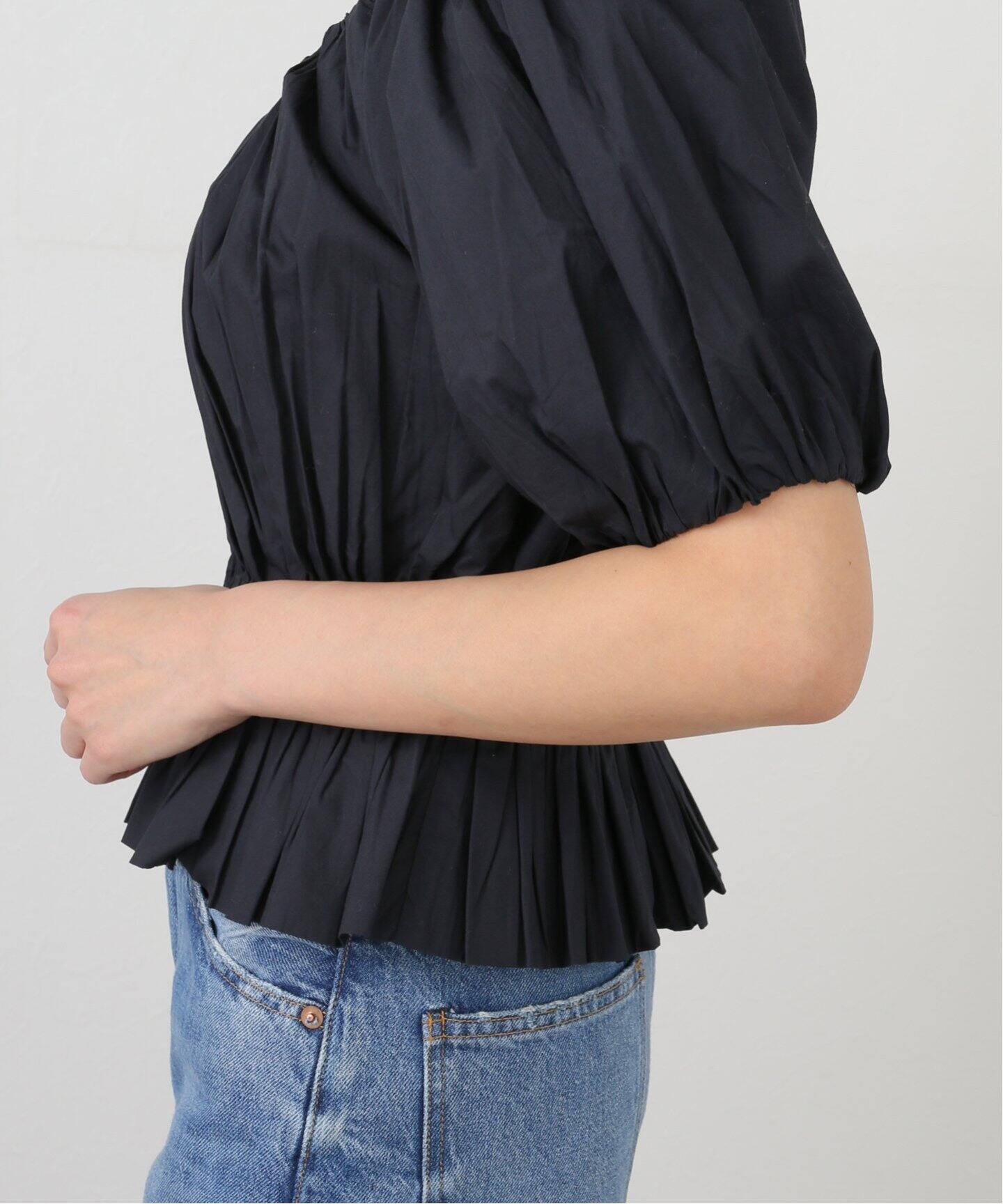 MERLETTE/マーレット】Scoop Neck Blouse（シャツ／ブラウス