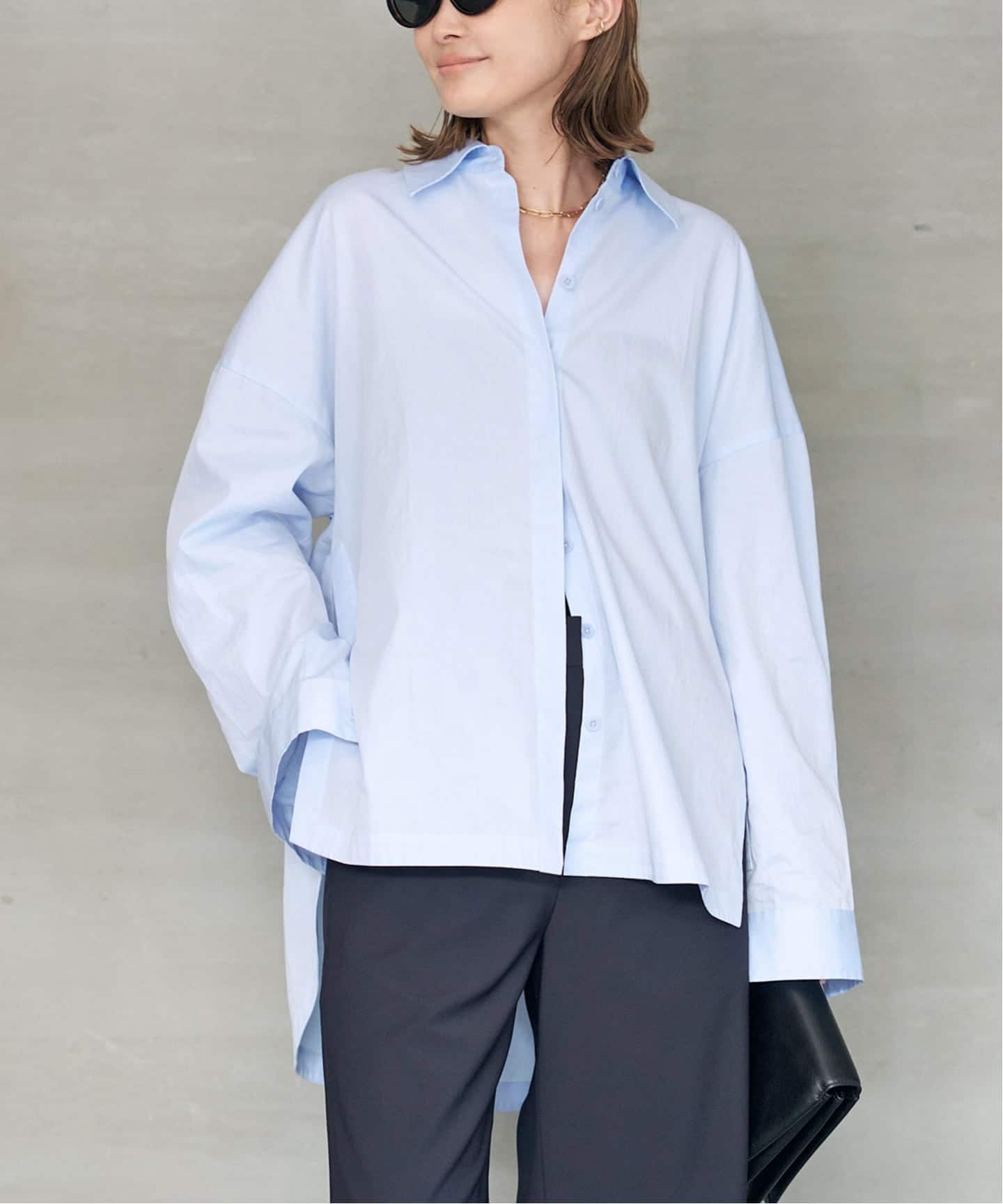 TIBI/ティビ シャツ TIBI/ティビ】SHIRTING GABE SHIRT（シャツ／ブラウス