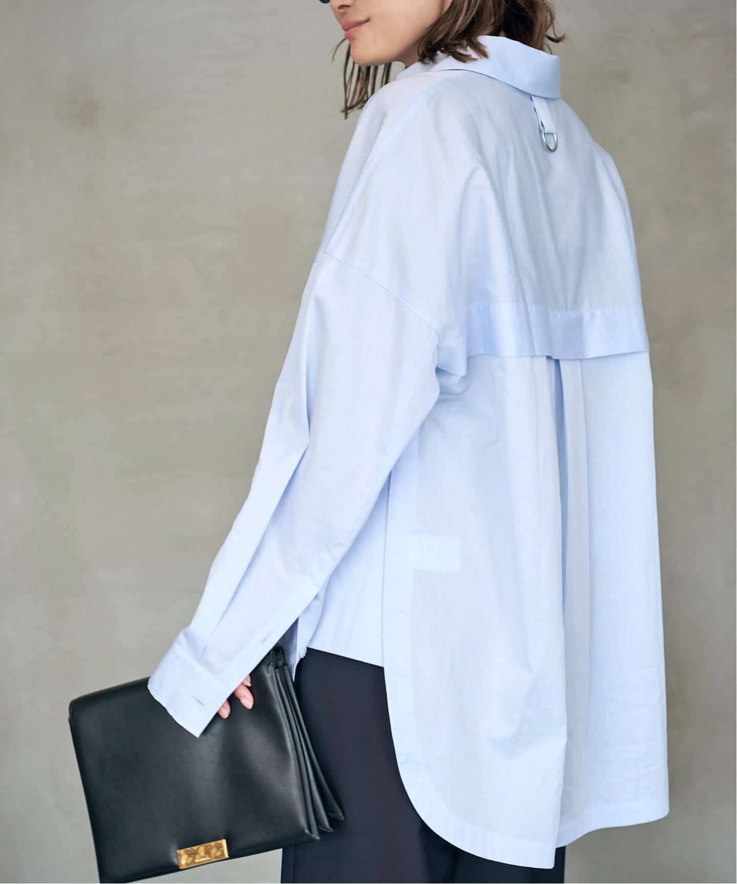 Deuxieme Classe 【TIBI/ティビ】シアー　ブラウス　トップス TIBI/ティビ】SHIRTING GABE SHIRT（シャツ／ブラウス