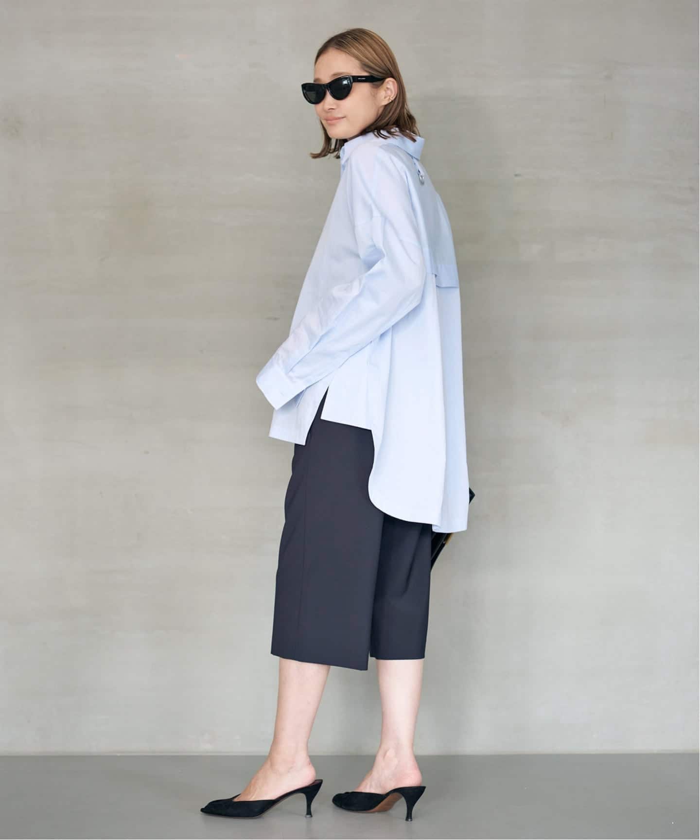 TIBI/ティビ シャツ TIBI/ティビ】SHIRTING GABE SHIRT（シャツ／ブラウス