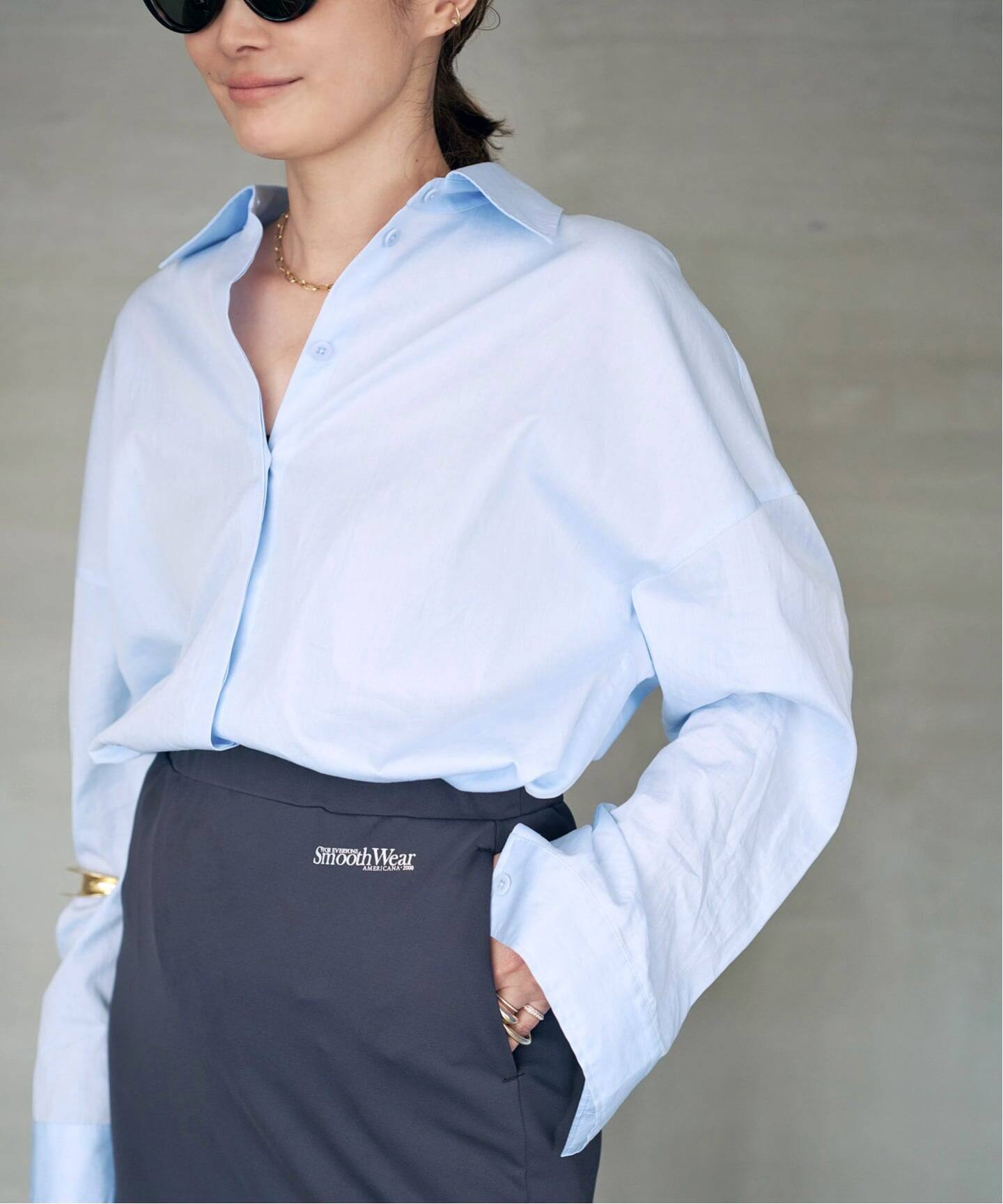あゆひ Tibi Deuxieme Classe SHINY NYLON TIBI/ティビ】SHIRTING GABE SHIRT（シャツ／ブラウス