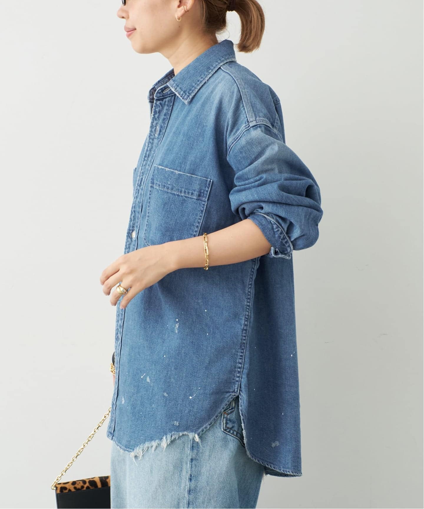 ミューズ ドゥドゥーズィエムクラス デニムシャツ　ジョンブル ミューズ ドゥドゥーズィエムクラス デニムシャツ ジョンブル