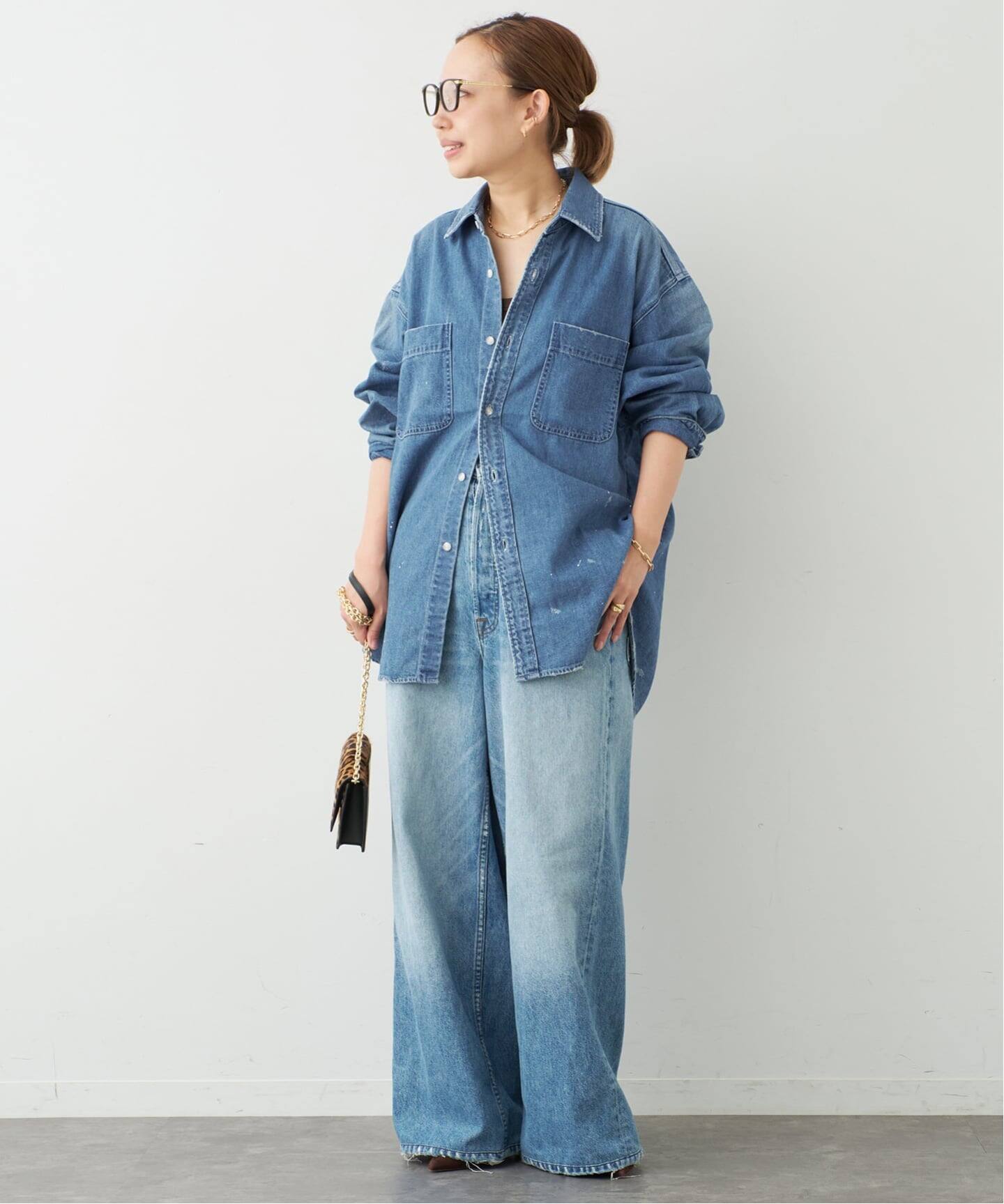 JOHNBULL ミューズ ドゥドゥーズィエムクラス デニムシャツ ジョンブル JOHNBULL/ジョンブル】DENIM SHIRT（シャツ／ブラウス