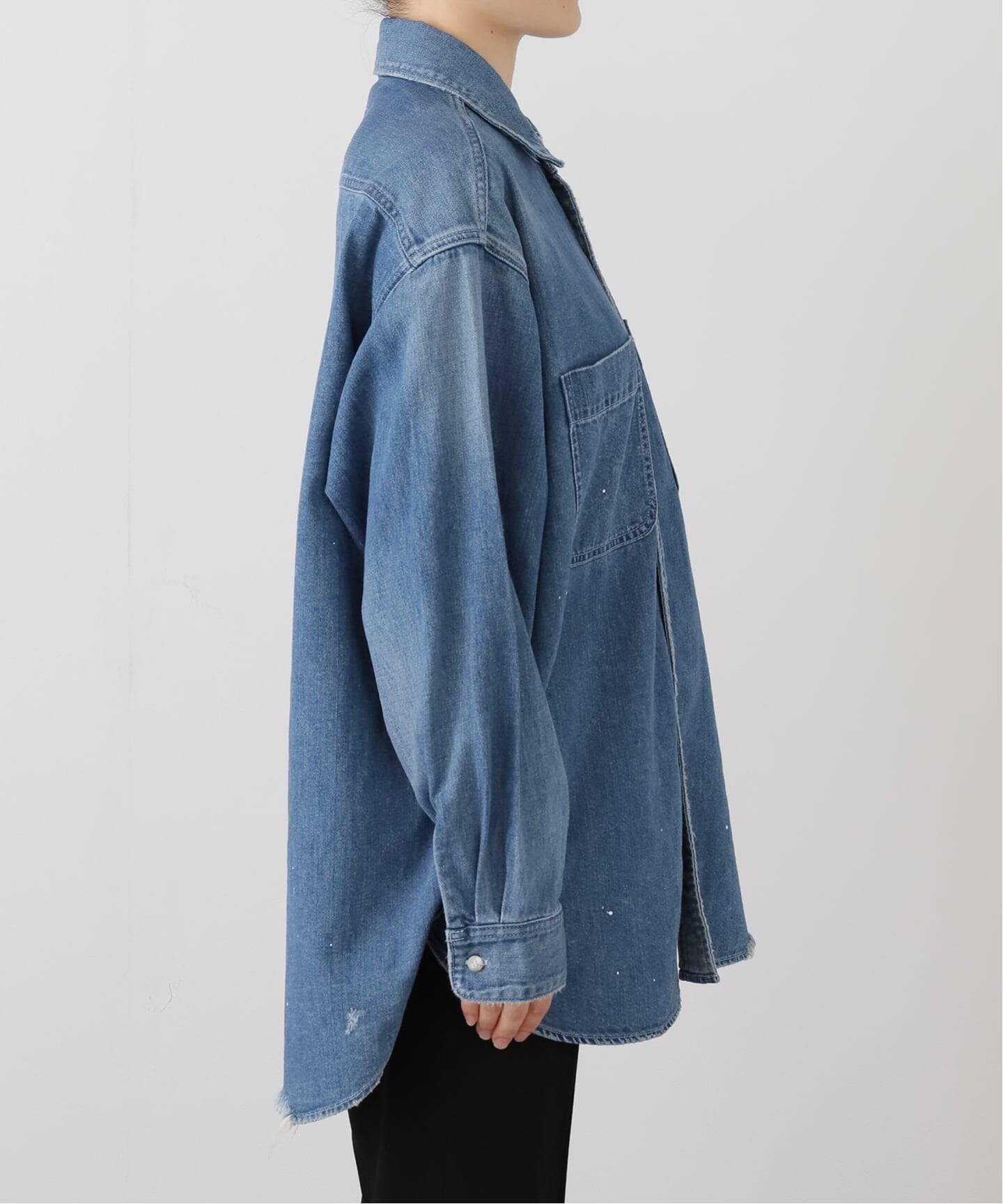 JOHNBULL ミューズ ドゥドゥーズィエムクラス デニムシャツ ジョンブル JOHNBULL/ジョンブル】DENIM SHIRT（シャツ／ブラウス