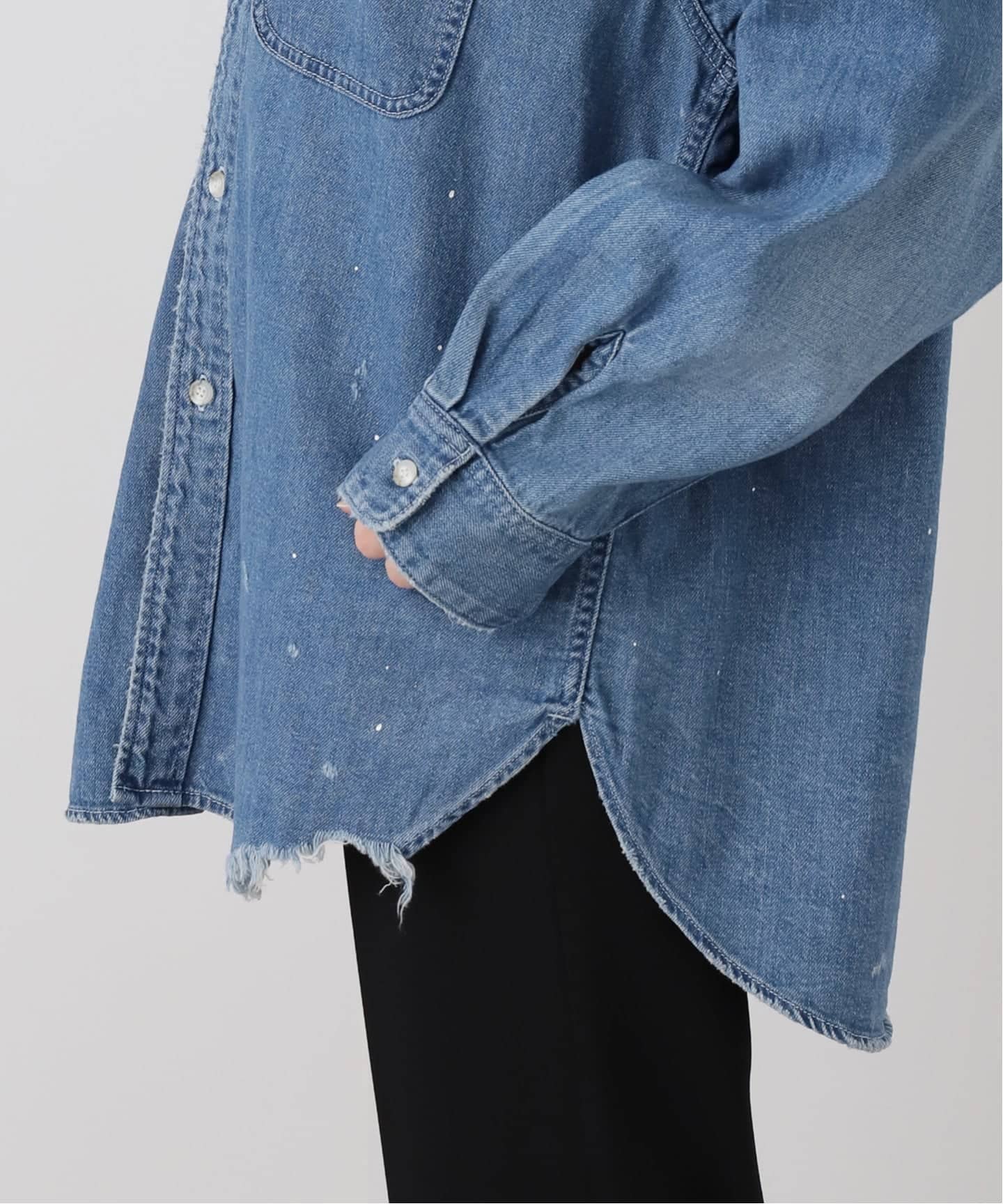 JOHNBULL ミューズ ドゥドゥーズィエムクラス デニムシャツ ジョンブル JOHNBULL/ジョンブル】DENIM SHIRT（シャツ／ブラウス