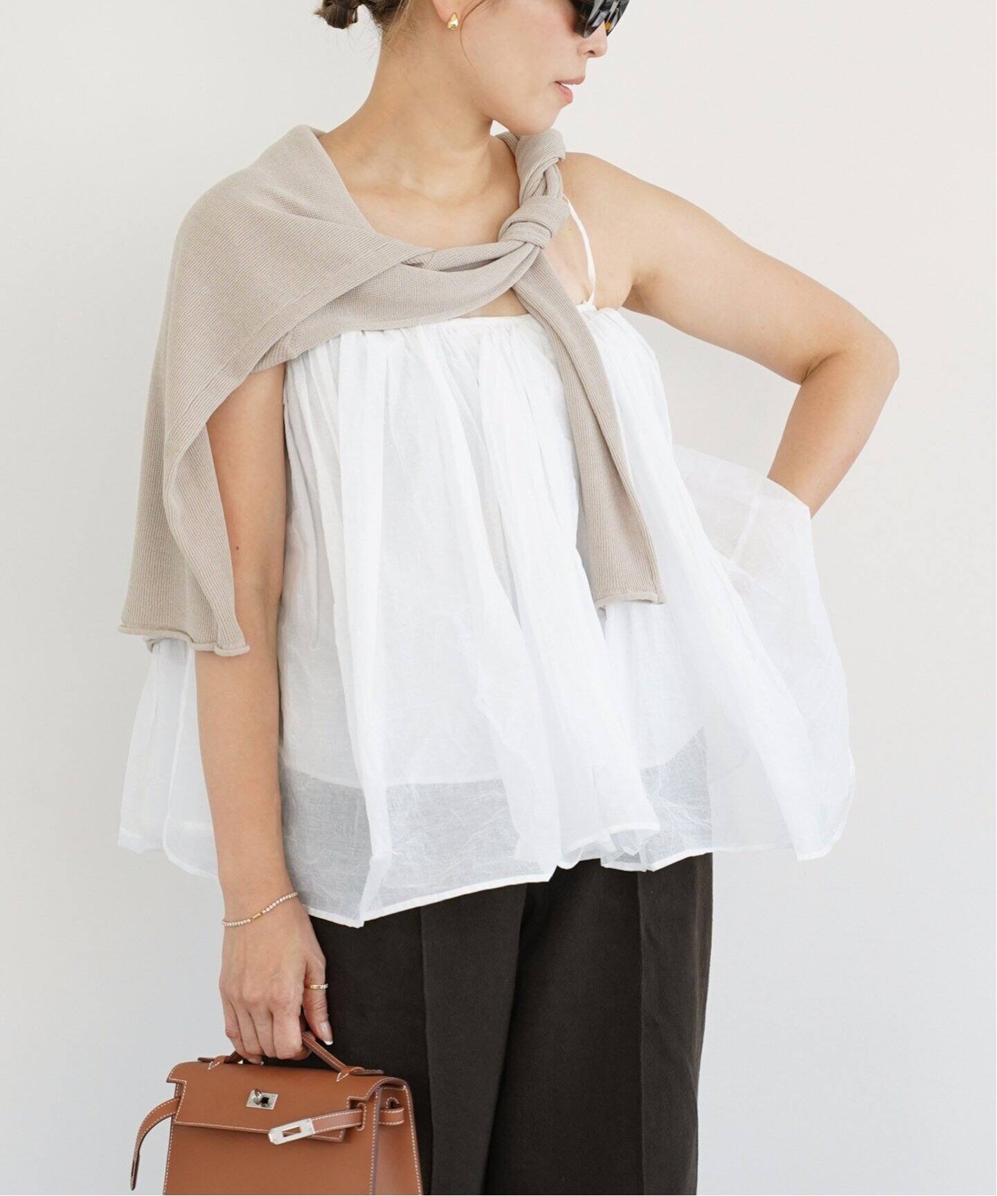 MARILYN MOON/マリリンムーン】dramatic cami Blouse（シャツ 