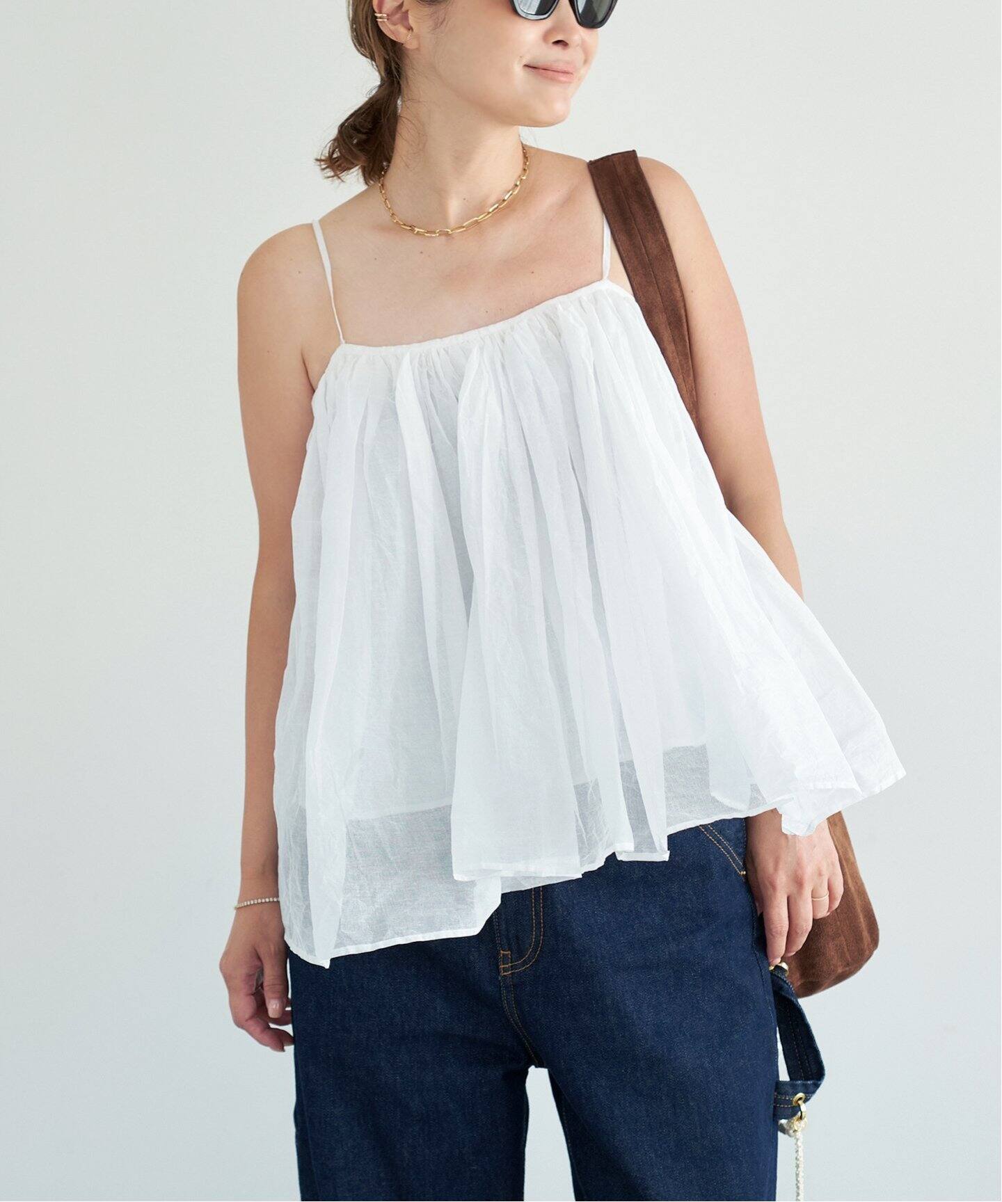 MARILYN MOON/マリリンムーン】dramatic cami Blouse（シャツ 