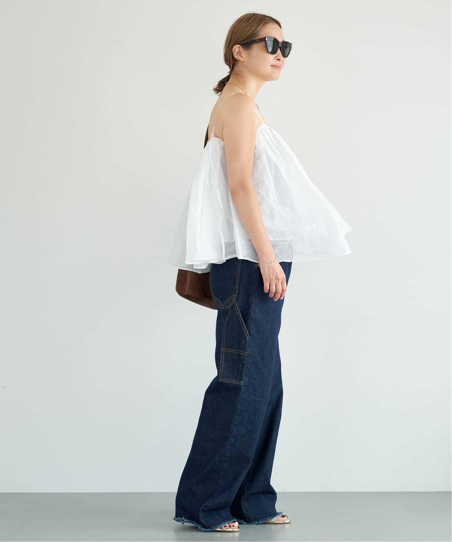 MARILYN MOON/マリリンムーン】dramatic cami Blouse（シャツ