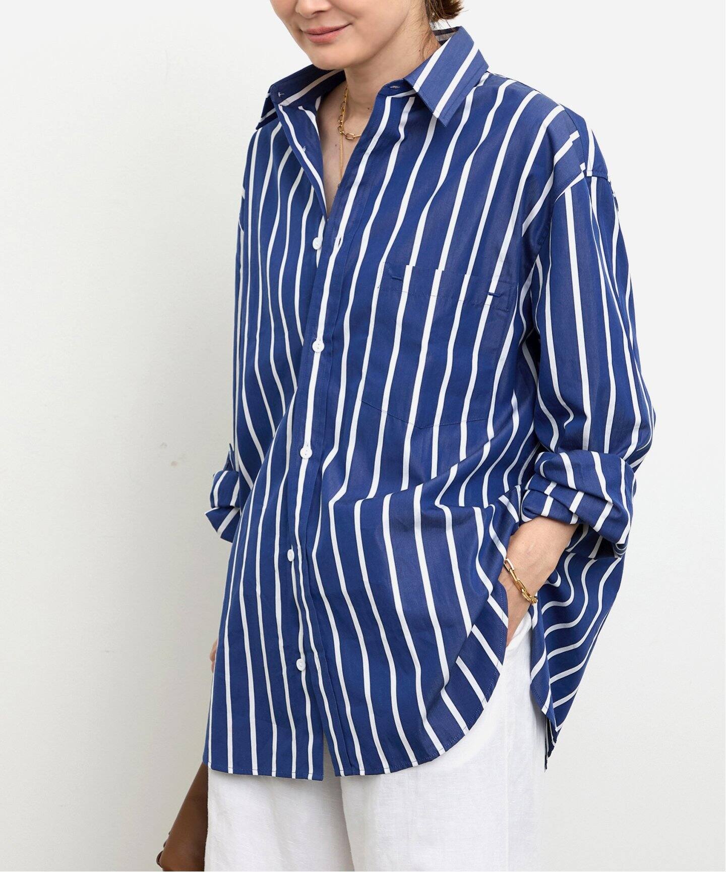 MATTEAU/マトー】CLASSIC STRIPE SHIRT（シャツ／ブラウス）｜Deuxieme